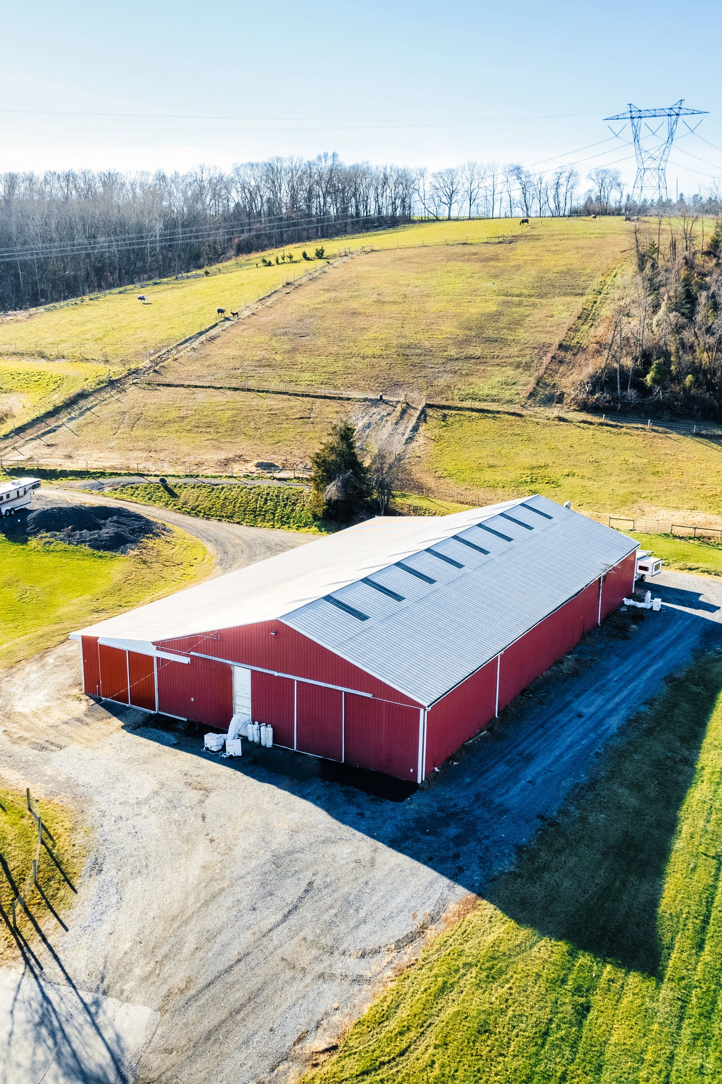 Wedding Venue From The Sky | MD Performance Horses 