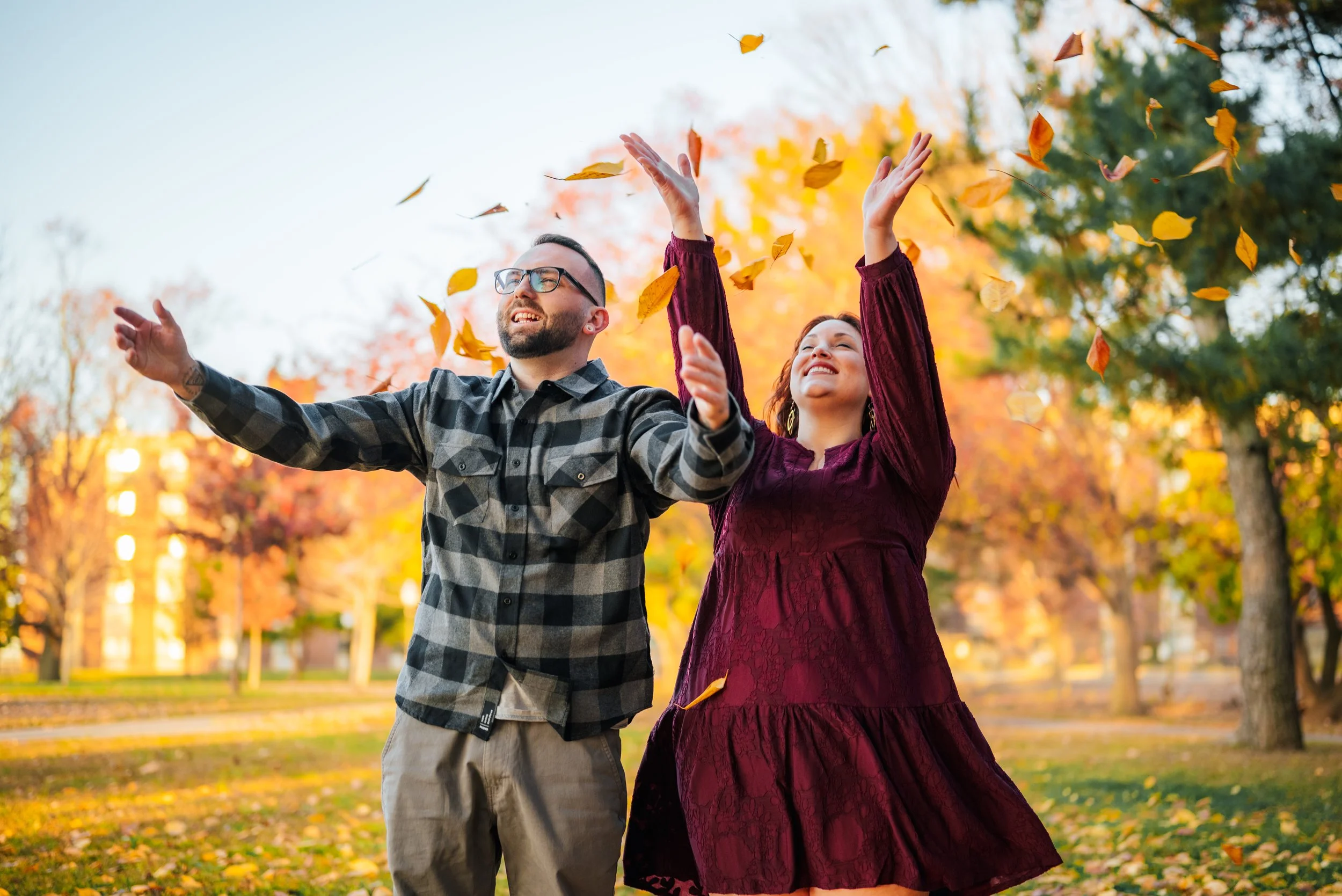 Capturing Love at Proprietors Park: Lisa and Mike's Enchanting Engagement Session