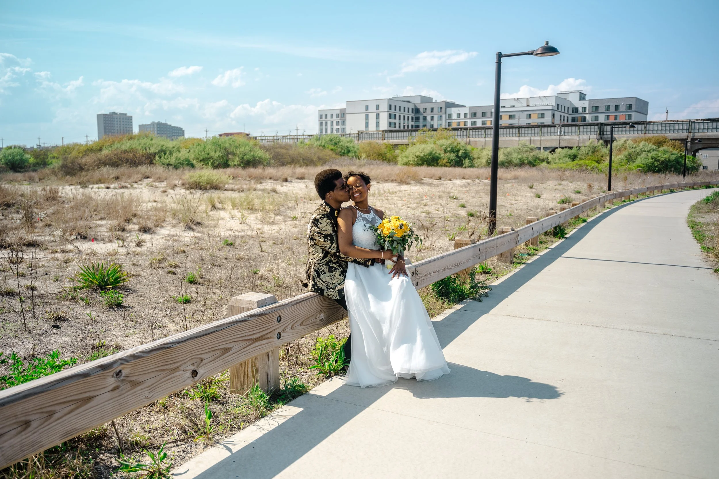 Sharonda &amp; Natural’s Intimate Beach Wedding at Arverne East Nature Preserve