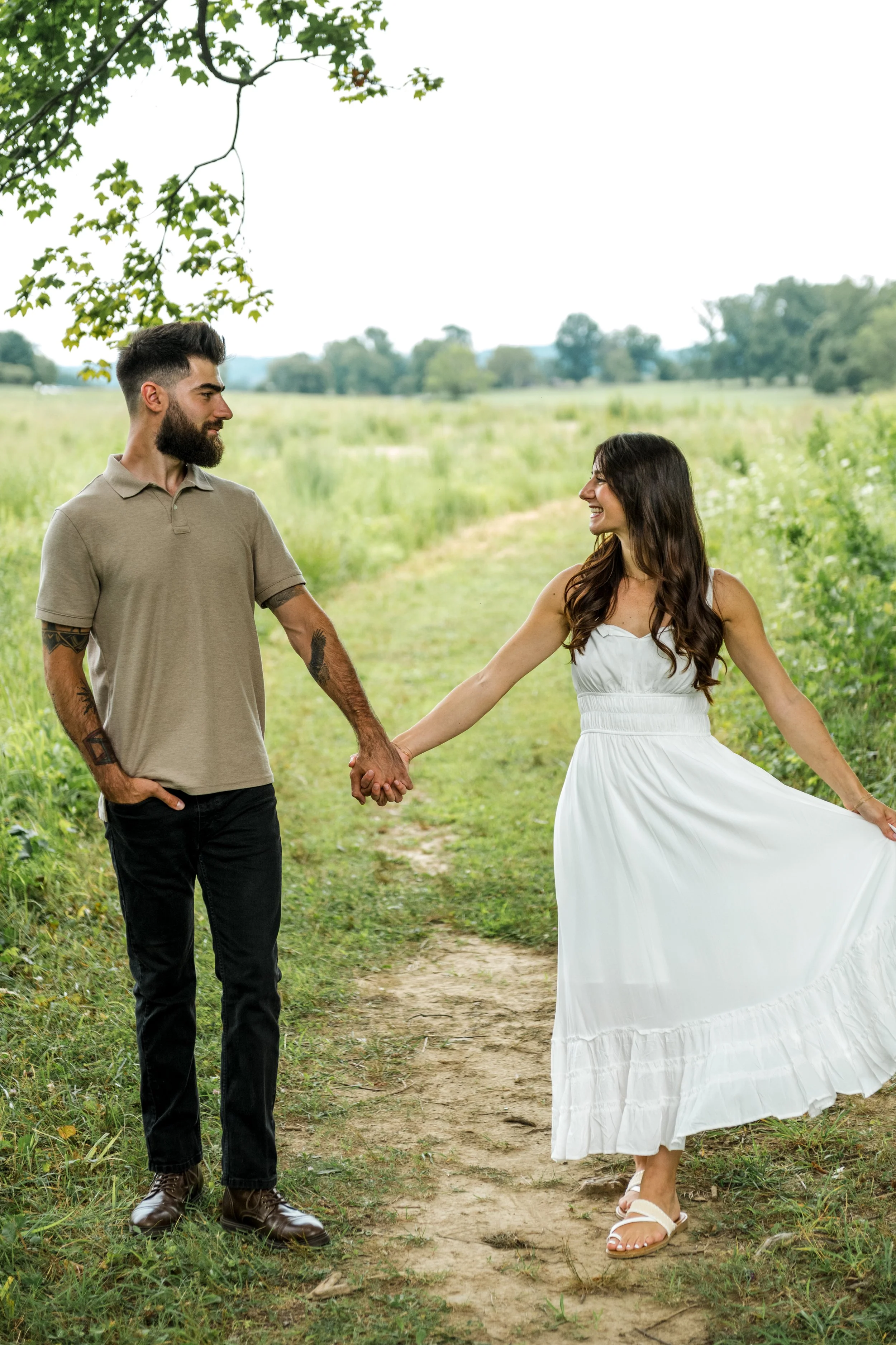 Mario &amp; Emily’s Whimsical Engagement Session at Valley Forge National Historical Park