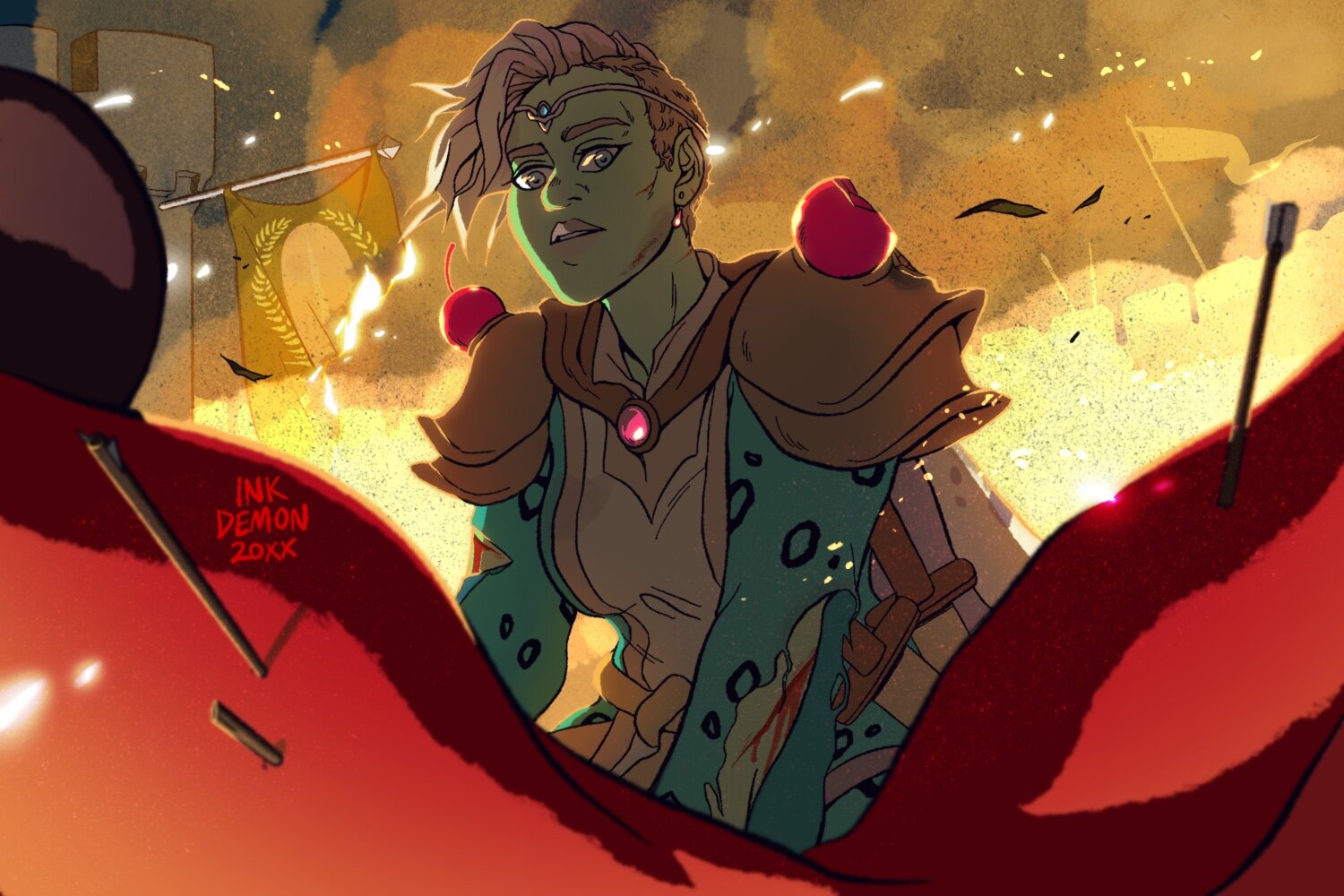 Fan illustration from CollegeHumor’s ‘Dimension 20’ web series. Characters copyright, Dimension 20.