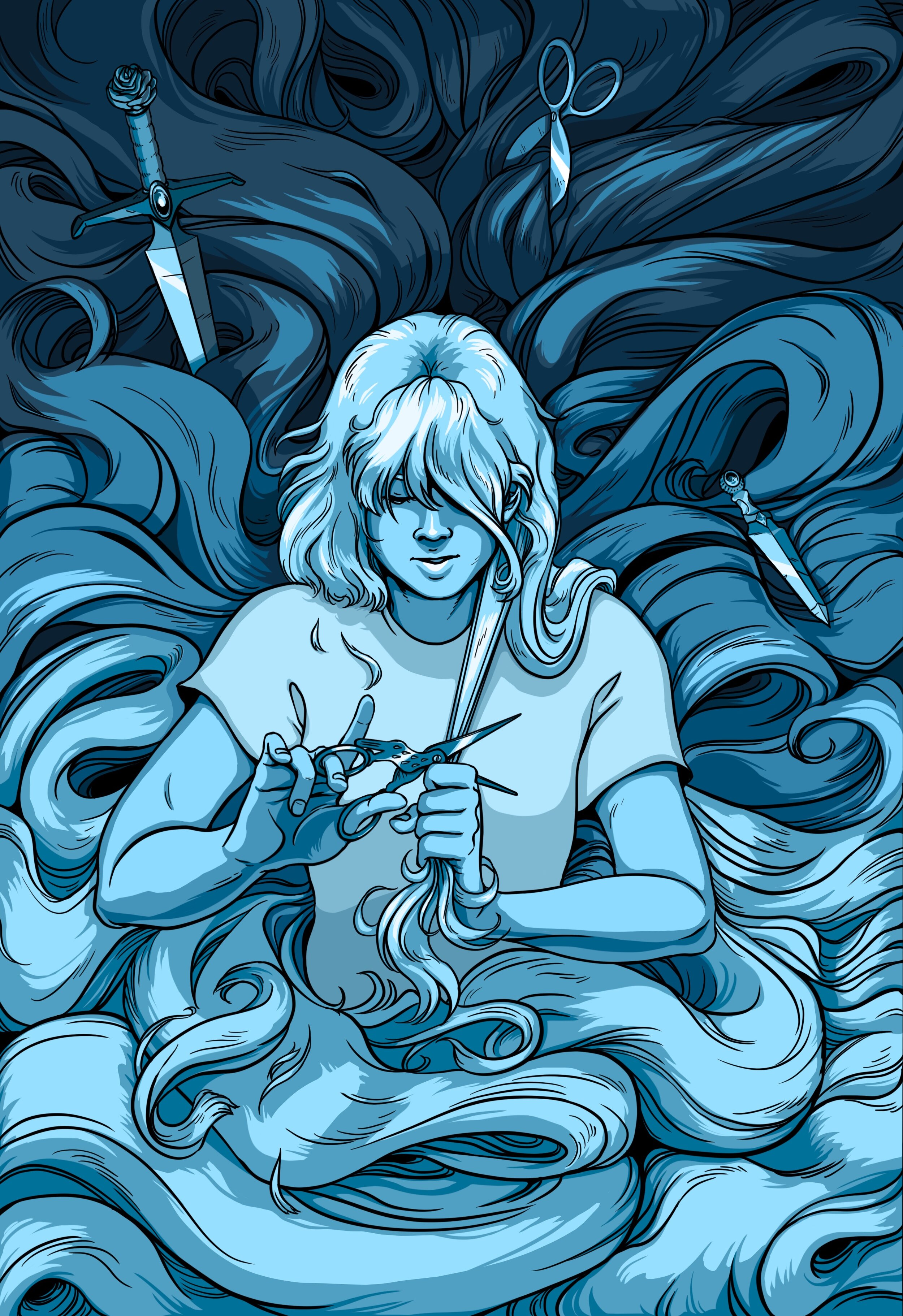 December illustration for the Chicago Printmaker’s Collaborative 2020 Calendar.