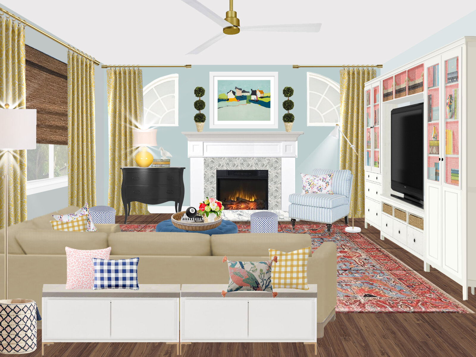 Fun family Room ©maria delucia square one studios