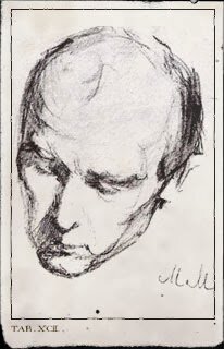 Sketch of Musil by Marthe.