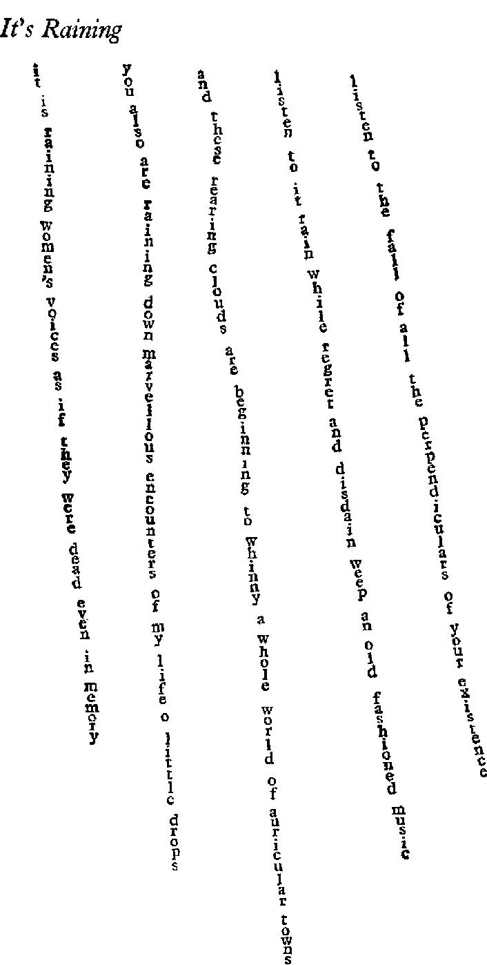 Guillaume Apollinaire, Il Pleut.png