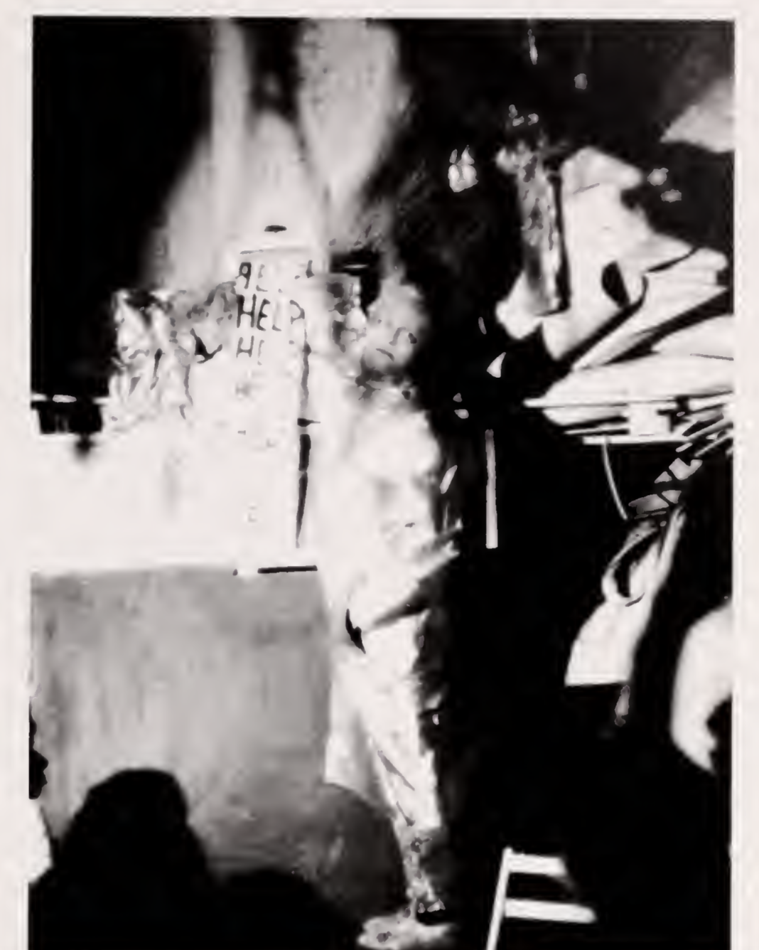 Jim Dine in performance of Car Crash, 1960