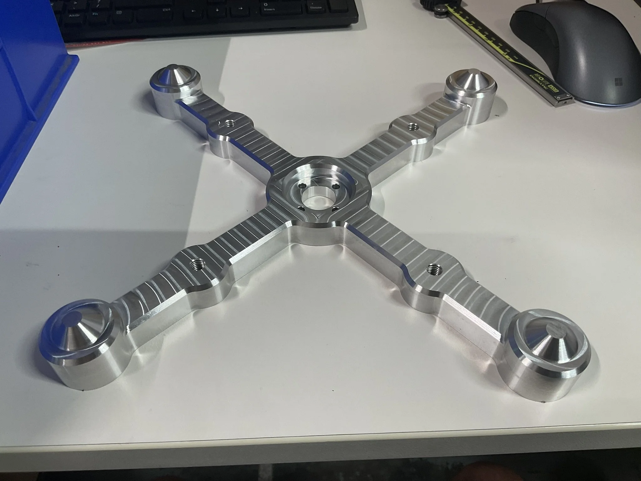 Technical drawings used to support CNC machining and laser cut prototypes