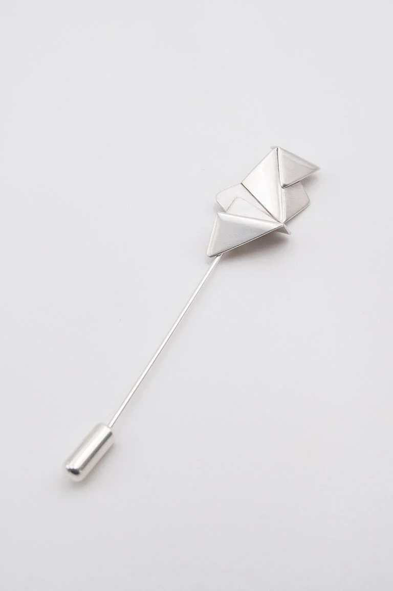 Broche vertical Origami