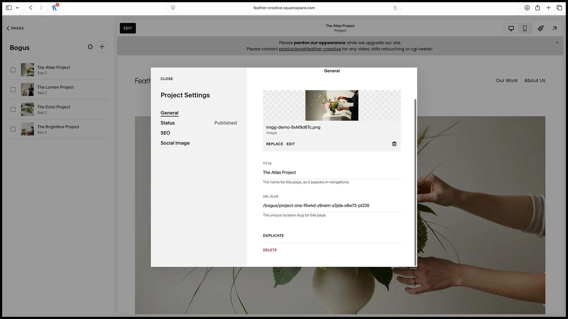 5. Name the project.