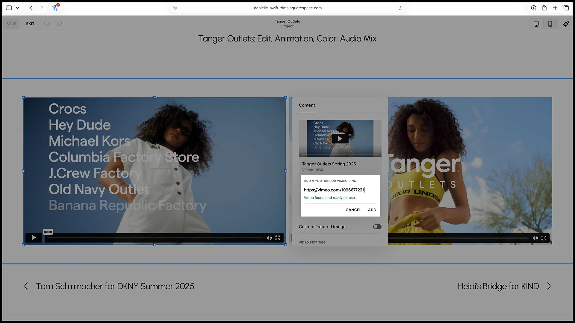 8V. It turns green when the link is confirmed (video only).