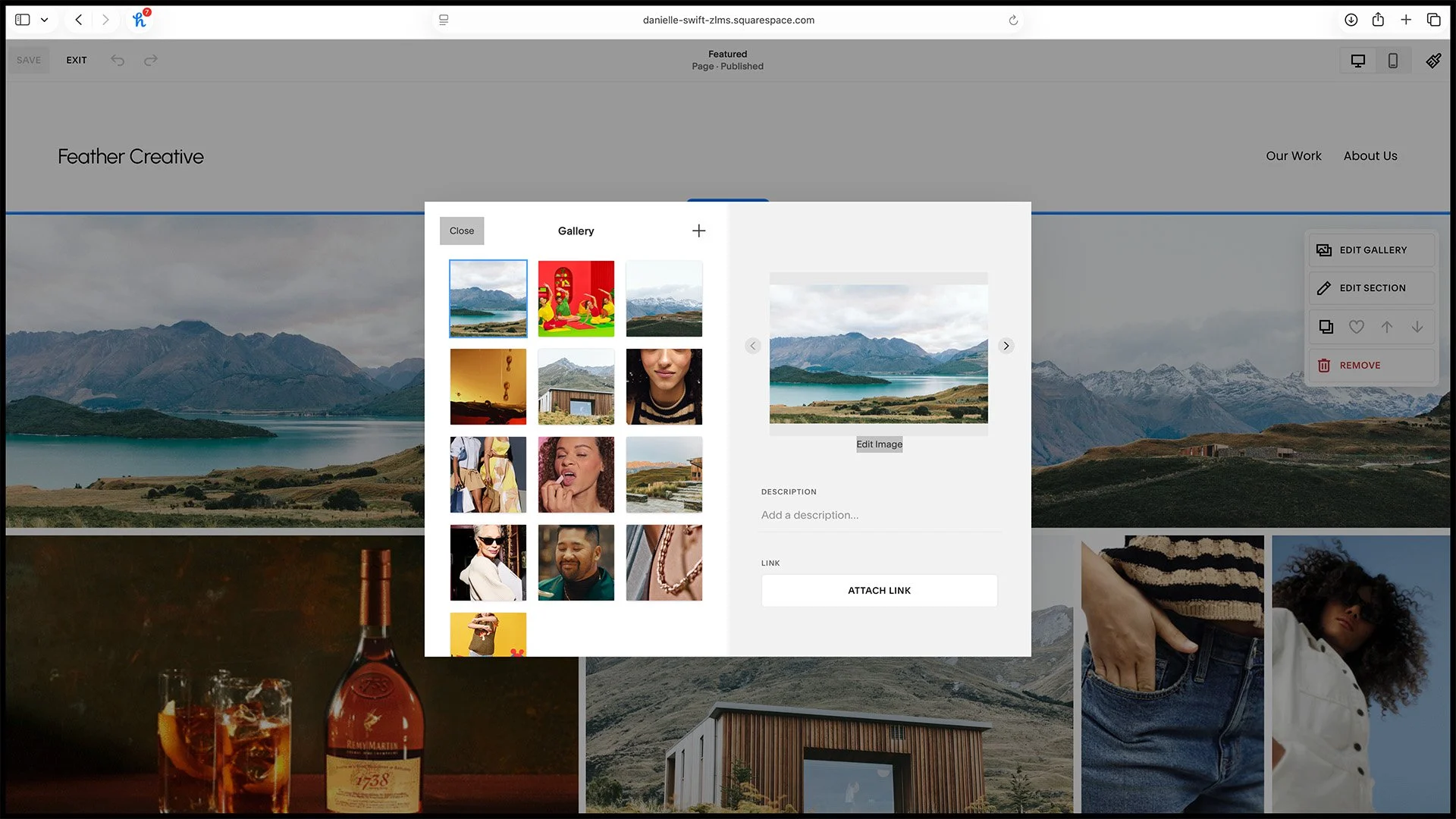 3. Add new items (stills or gif).