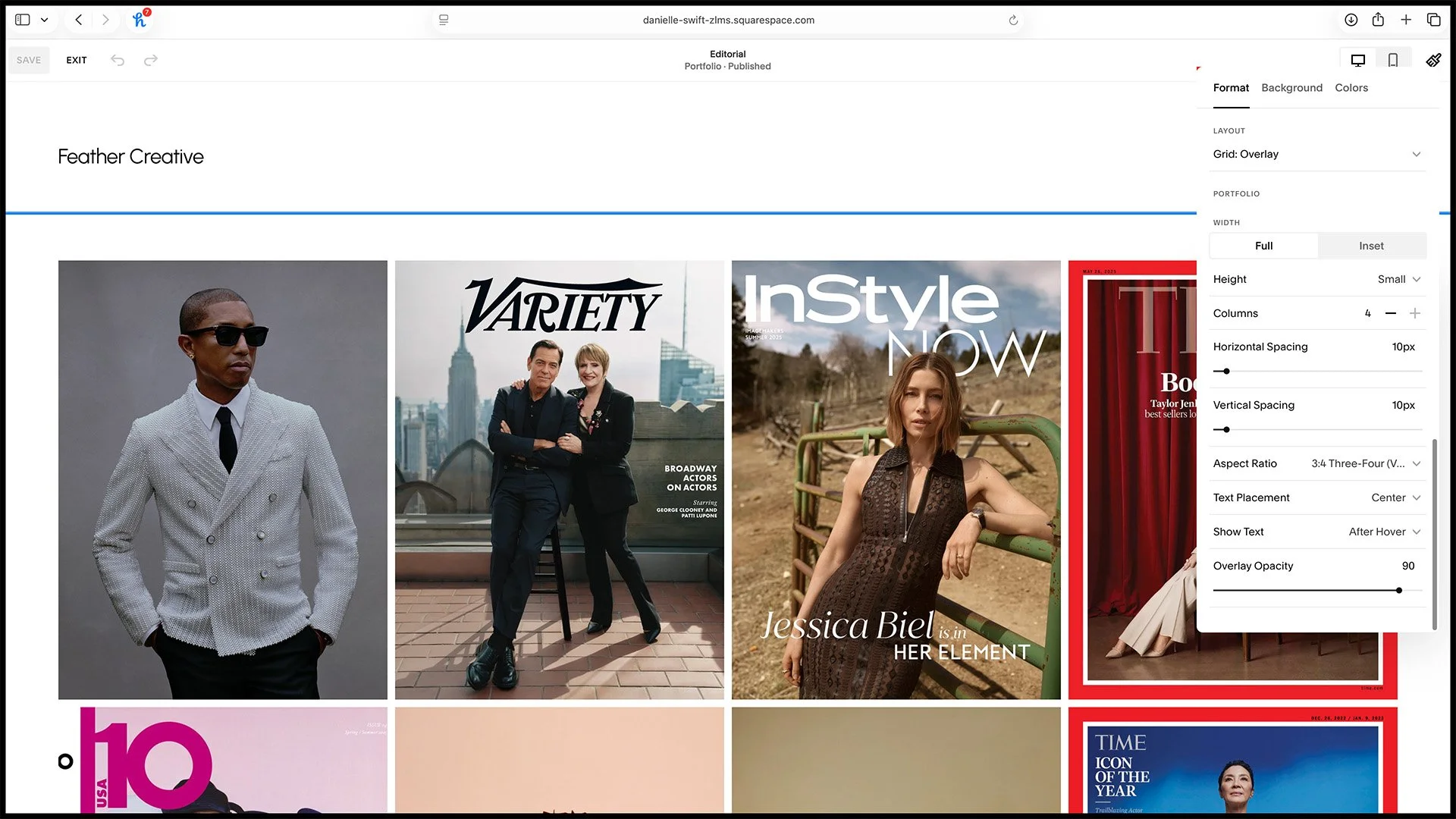 9A. Portfolio settings (no need to adjust, reference only).