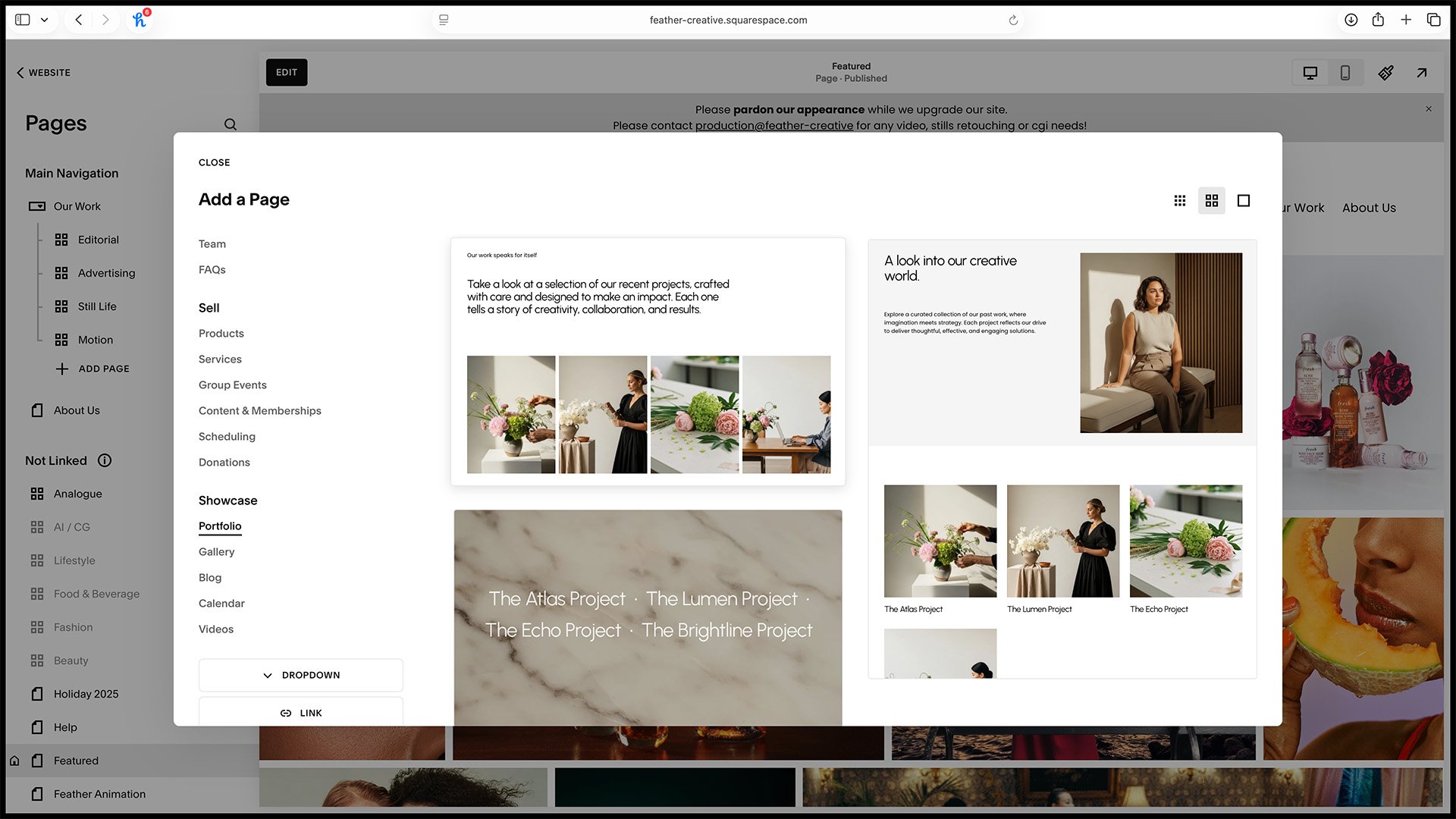 1.  Create a new portfolio and pick the first one.