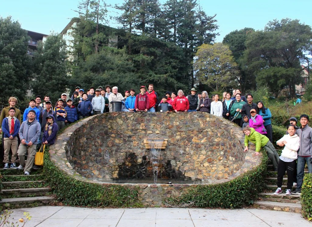 Group photo of the BAFC volunteers at the Oakland Rose Garden. 