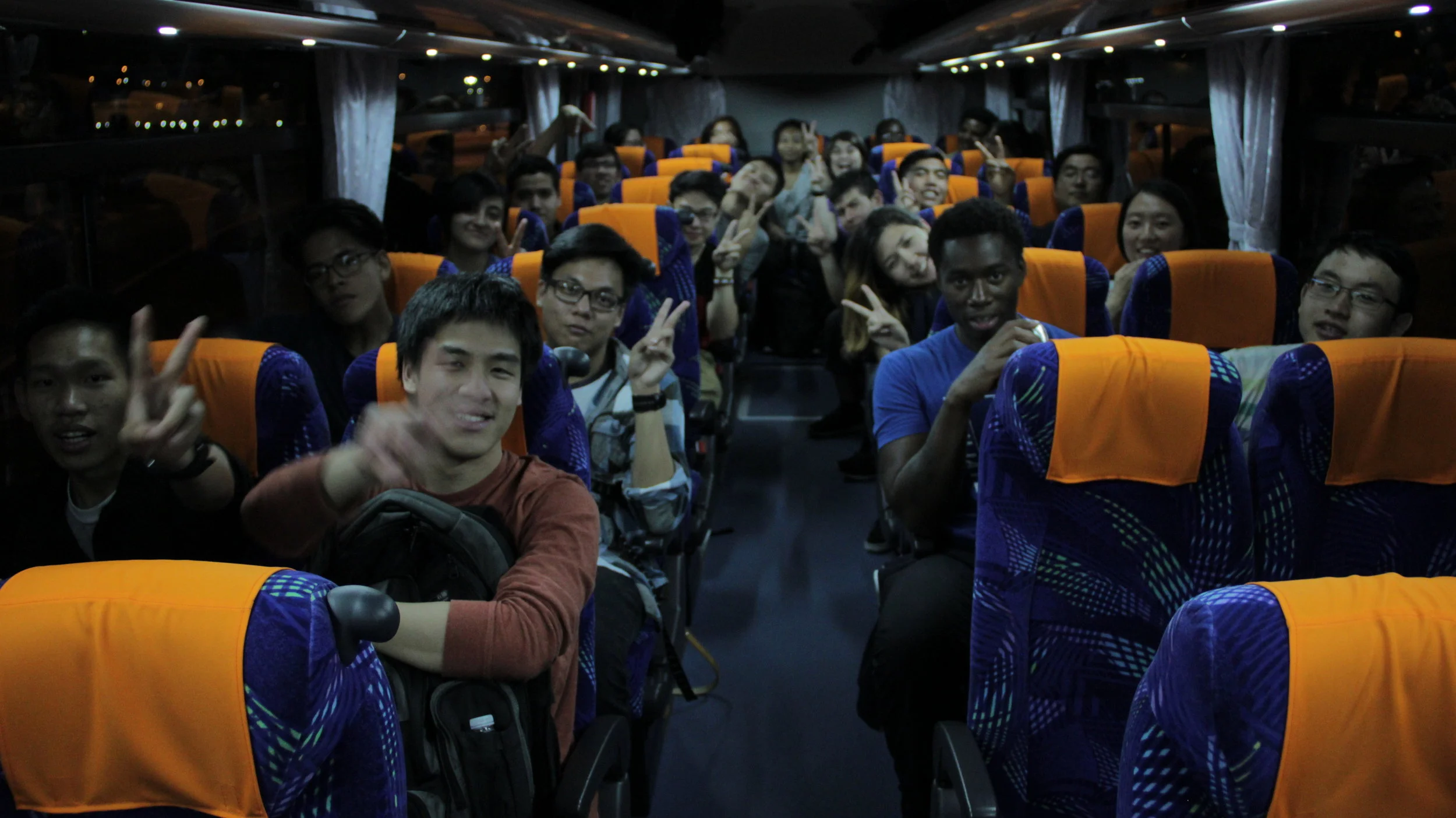 We had lots of fun on the colorful bus!