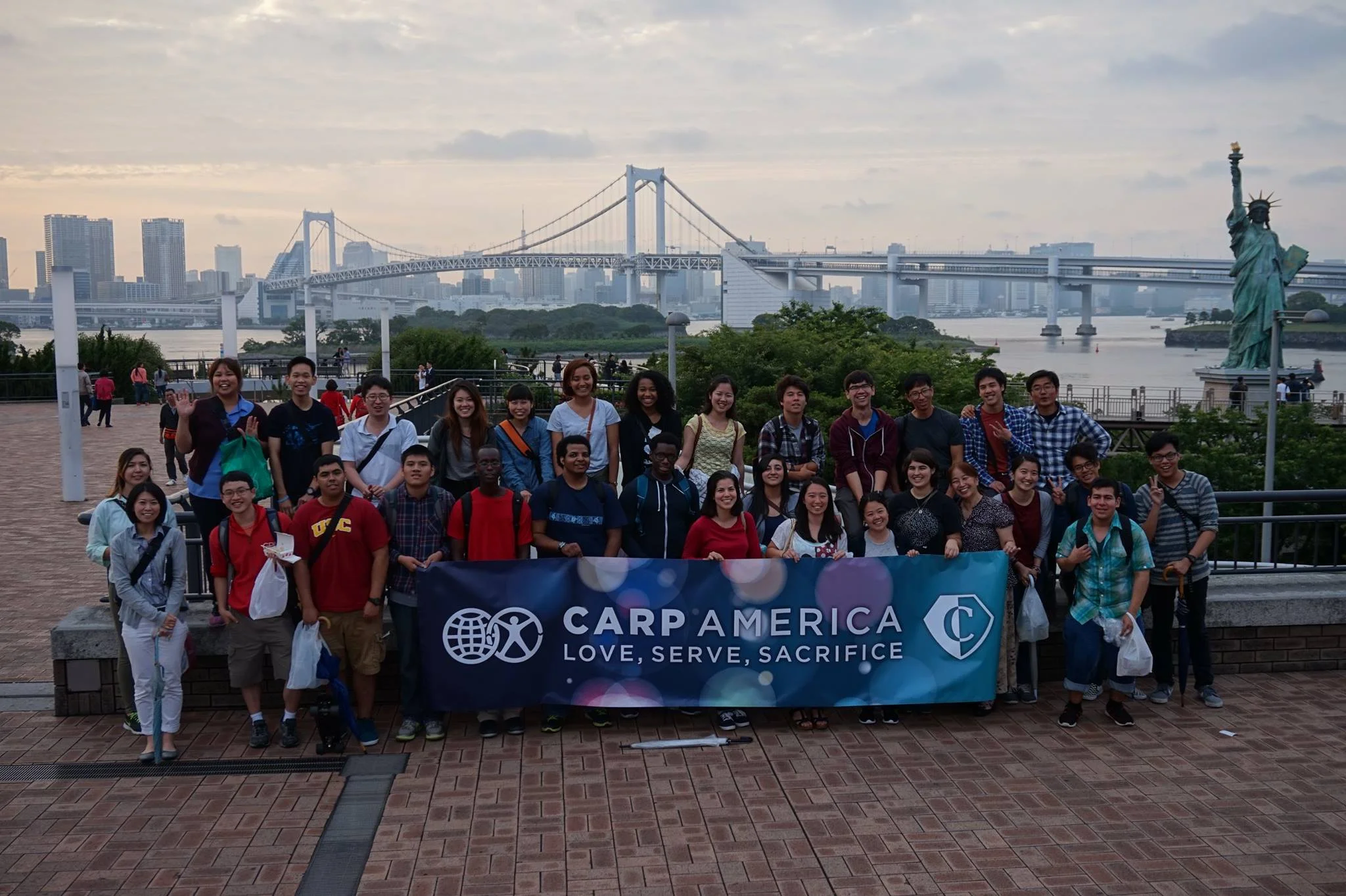 Sightseeing in Odaiba.