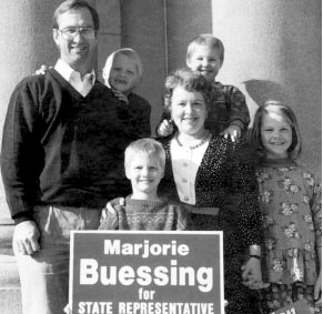 A historic family picture from Marjorie’s campaigning days.