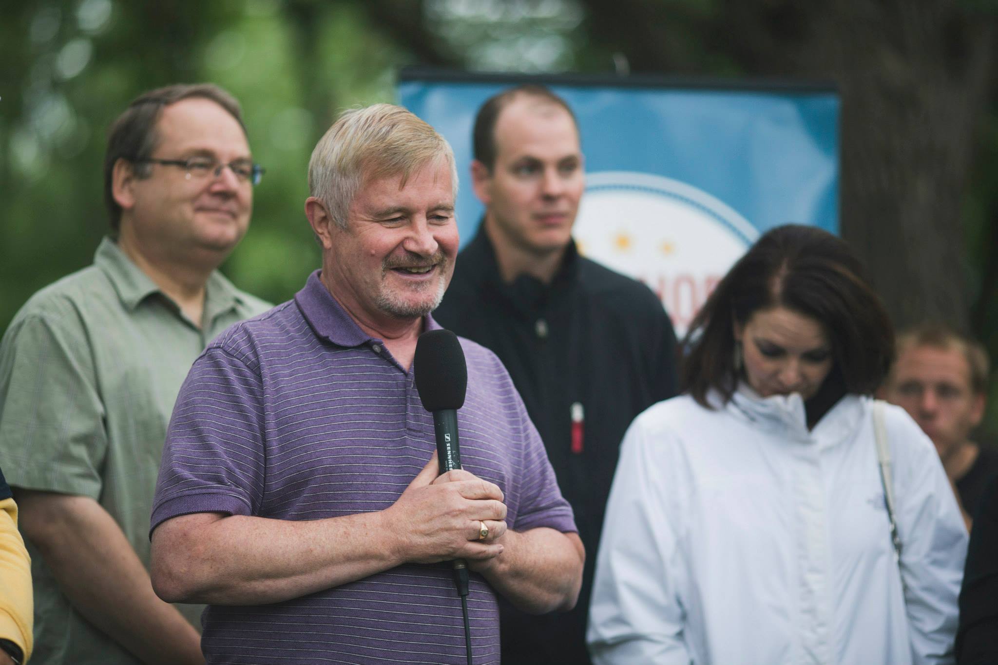 Reverend Swearson, pastor of the state of Iowa, at the God’s Hope for America tour 2015.