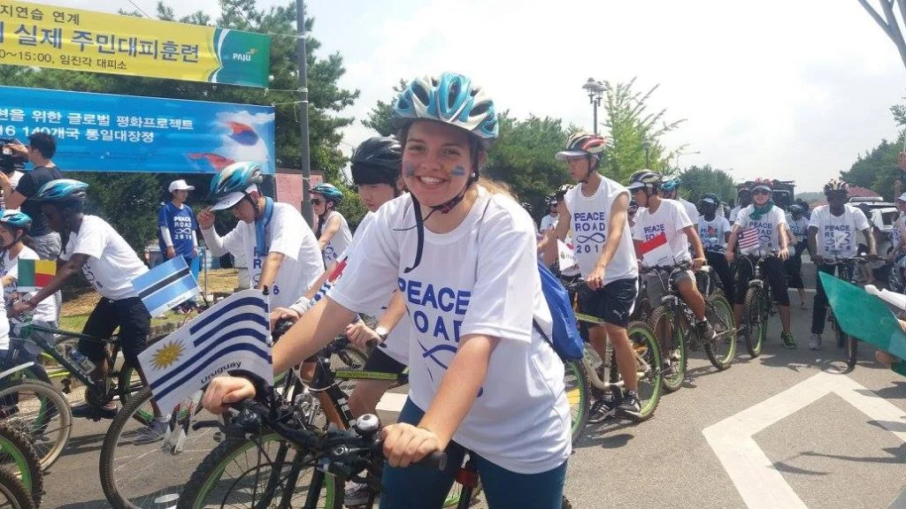 Me on the Peace Road in Korea where I had the pleasure of representing my country.