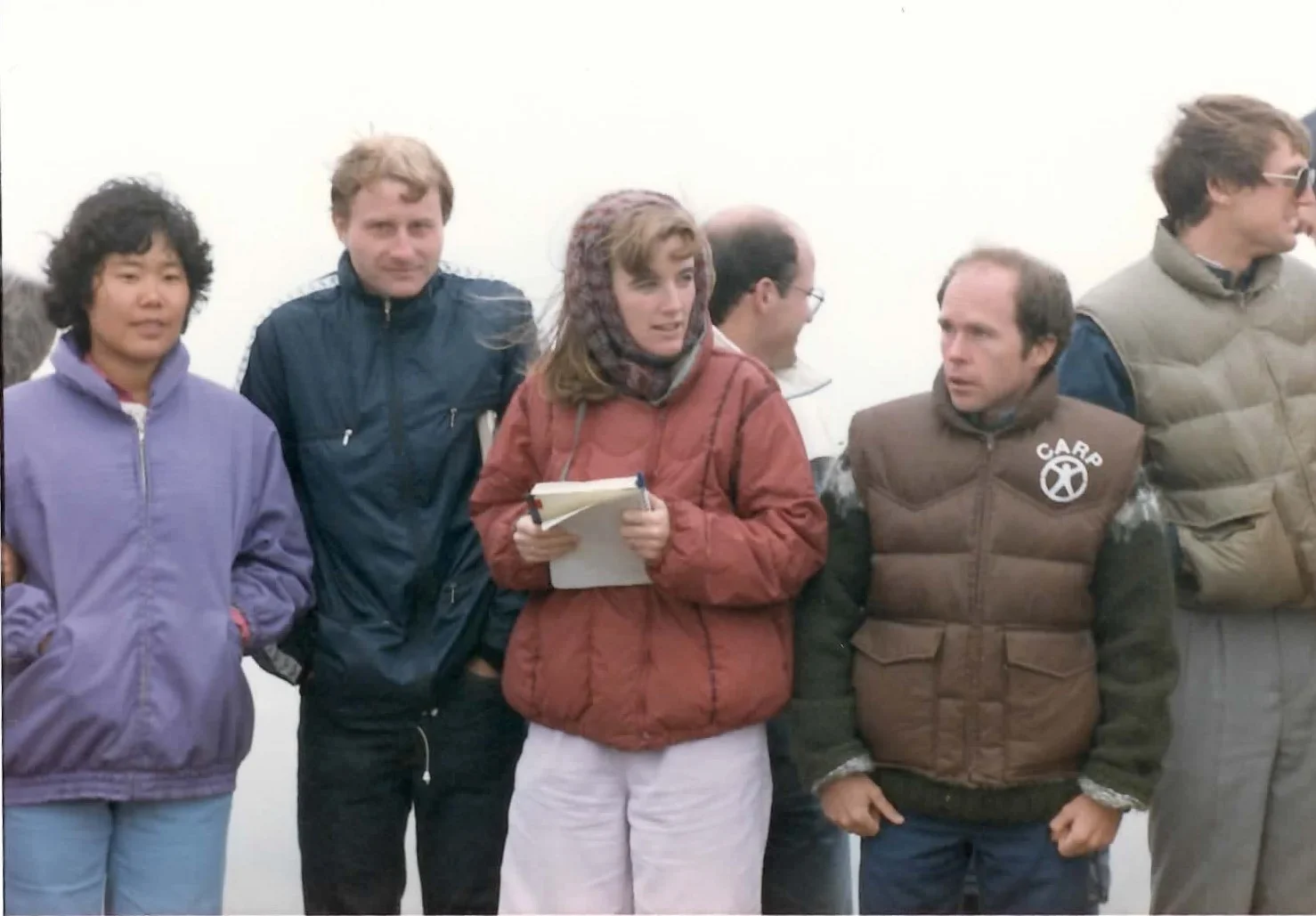Christine teaching new members on Twin Peaks in California, her next destination.