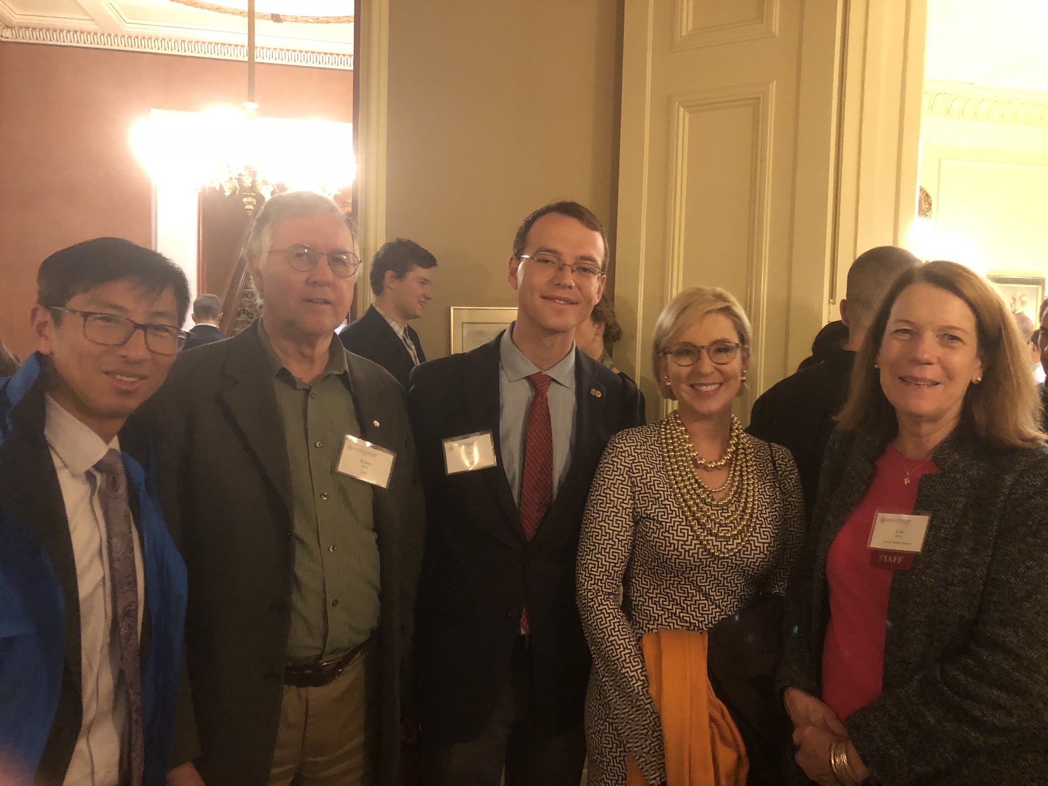 CARP takes a photo with Sarah-Vaughan Brakman (second from the right).