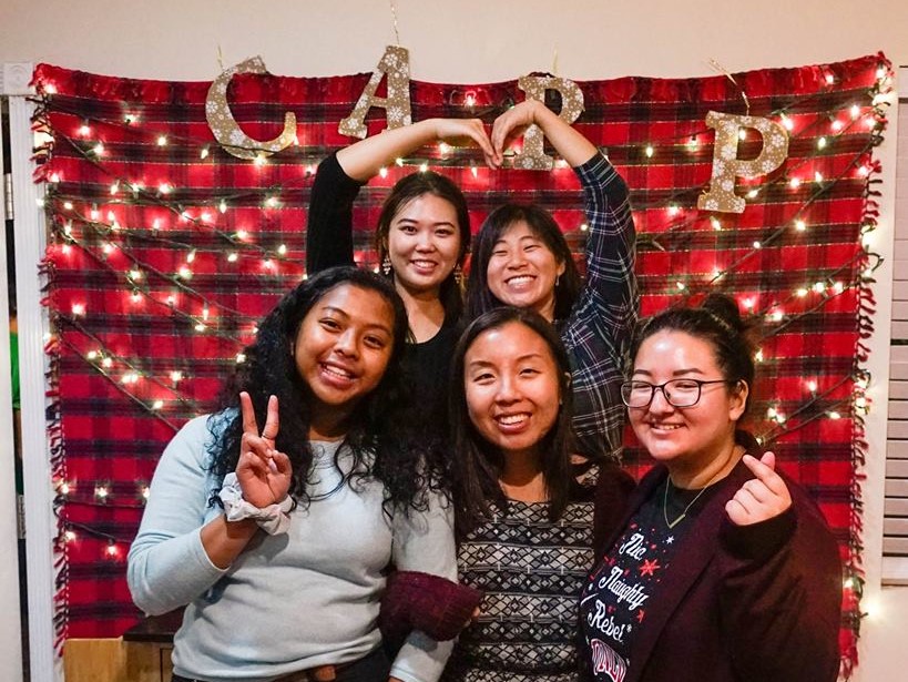 Mia (back right) with the CARP LV sisters during their End of Year Party.