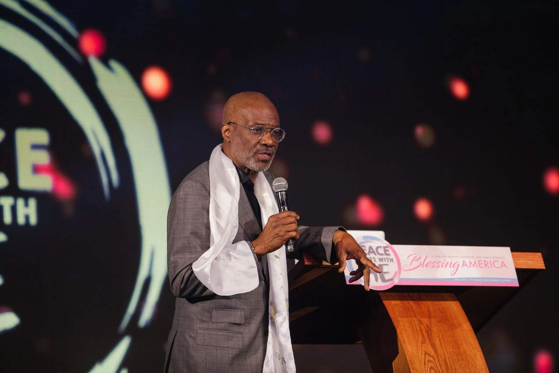 Bishop Jones gave a short message welcoming everyone to the City of Refuge.