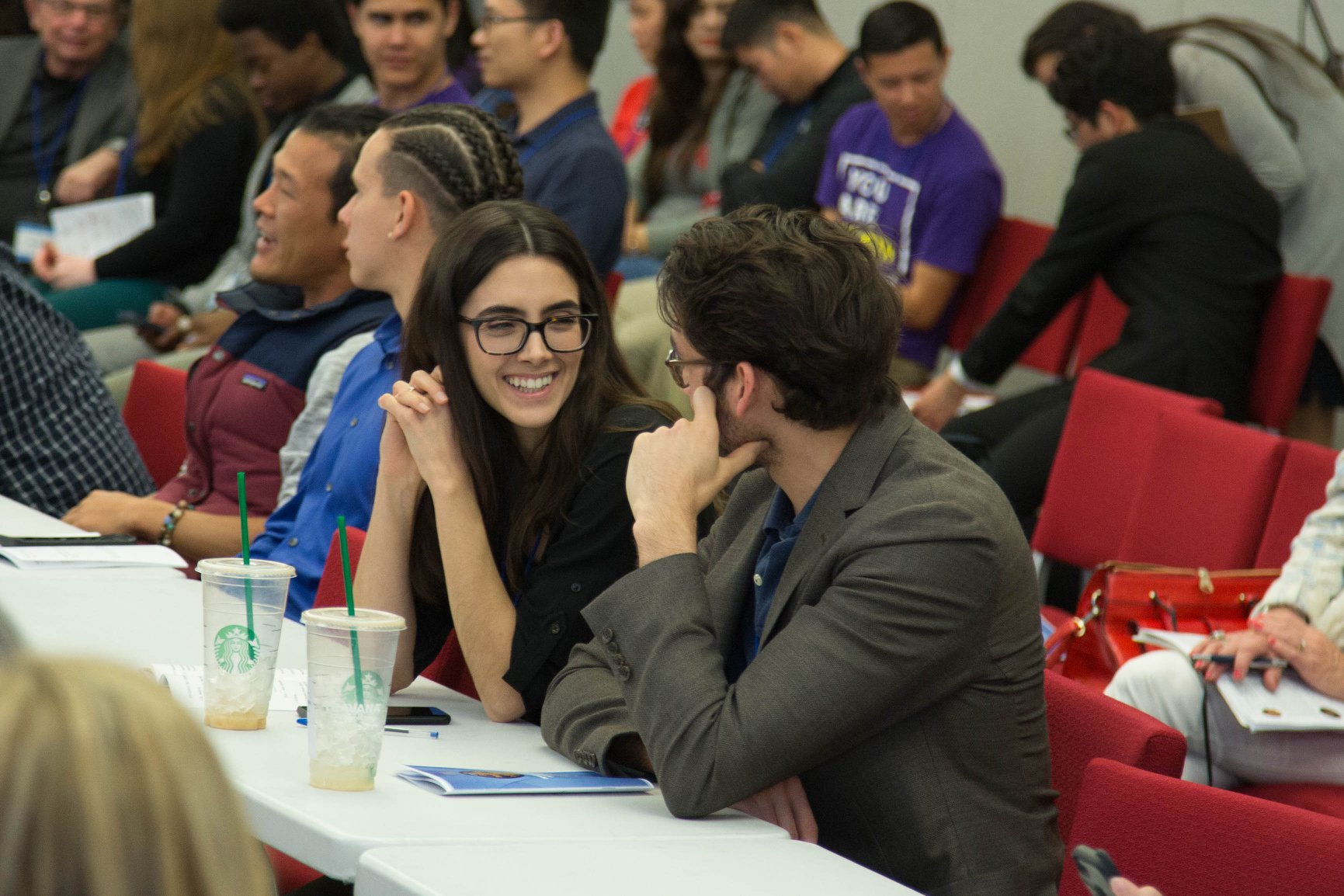 Between each presentation, participants had an opportunity to have discussion with the people around them.