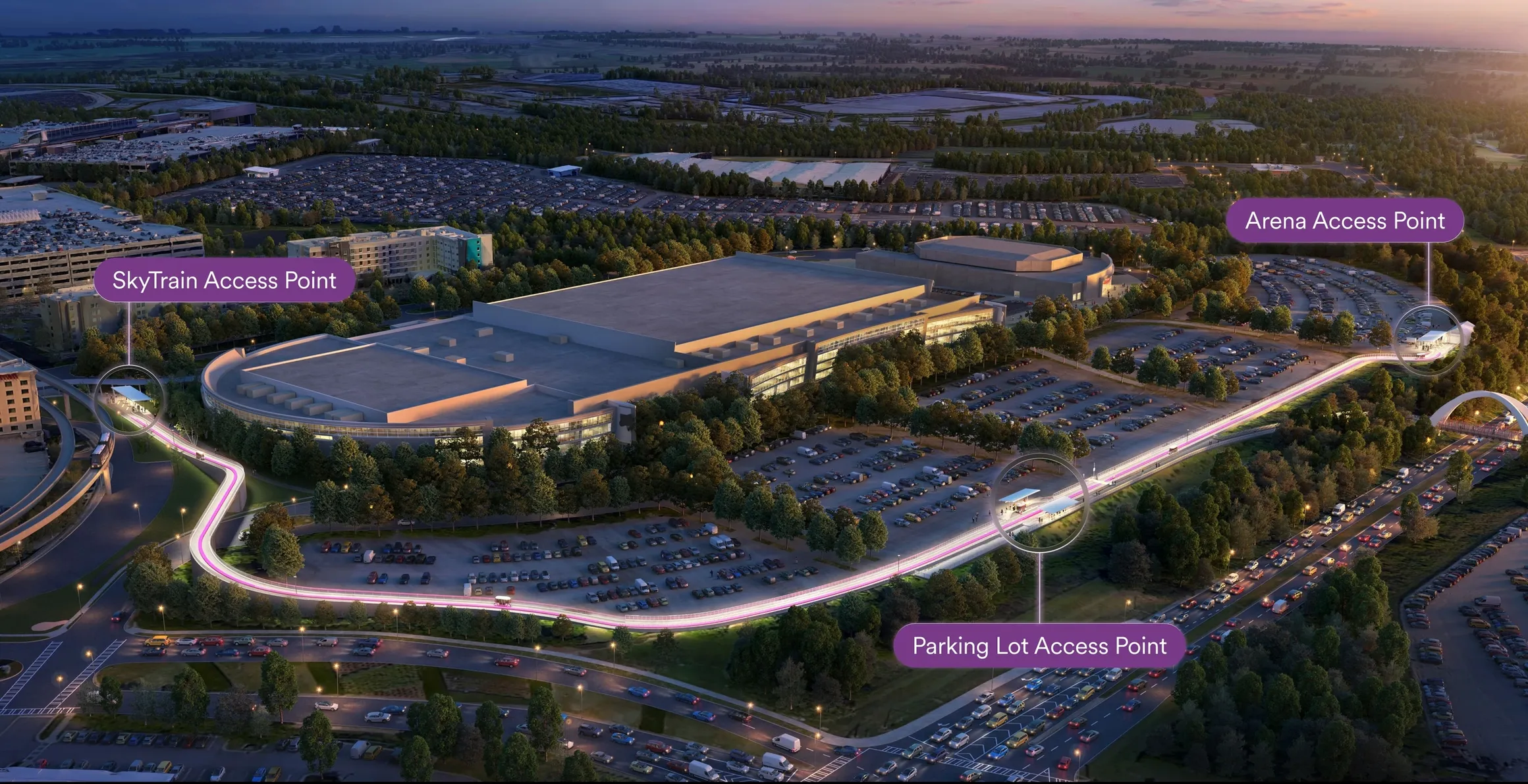 Glydways - Atlanta Pilot / Phase I - aerial view