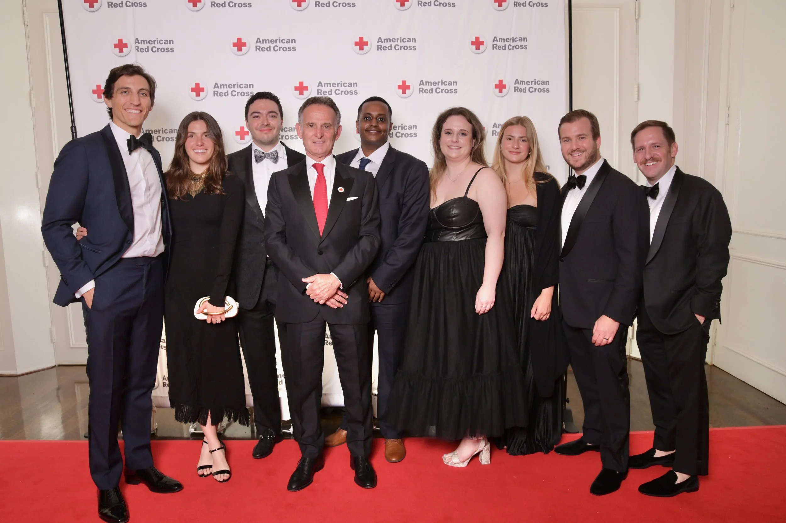 with the GoldState Music Team at the 2025 American Red Cross Red & White Ball