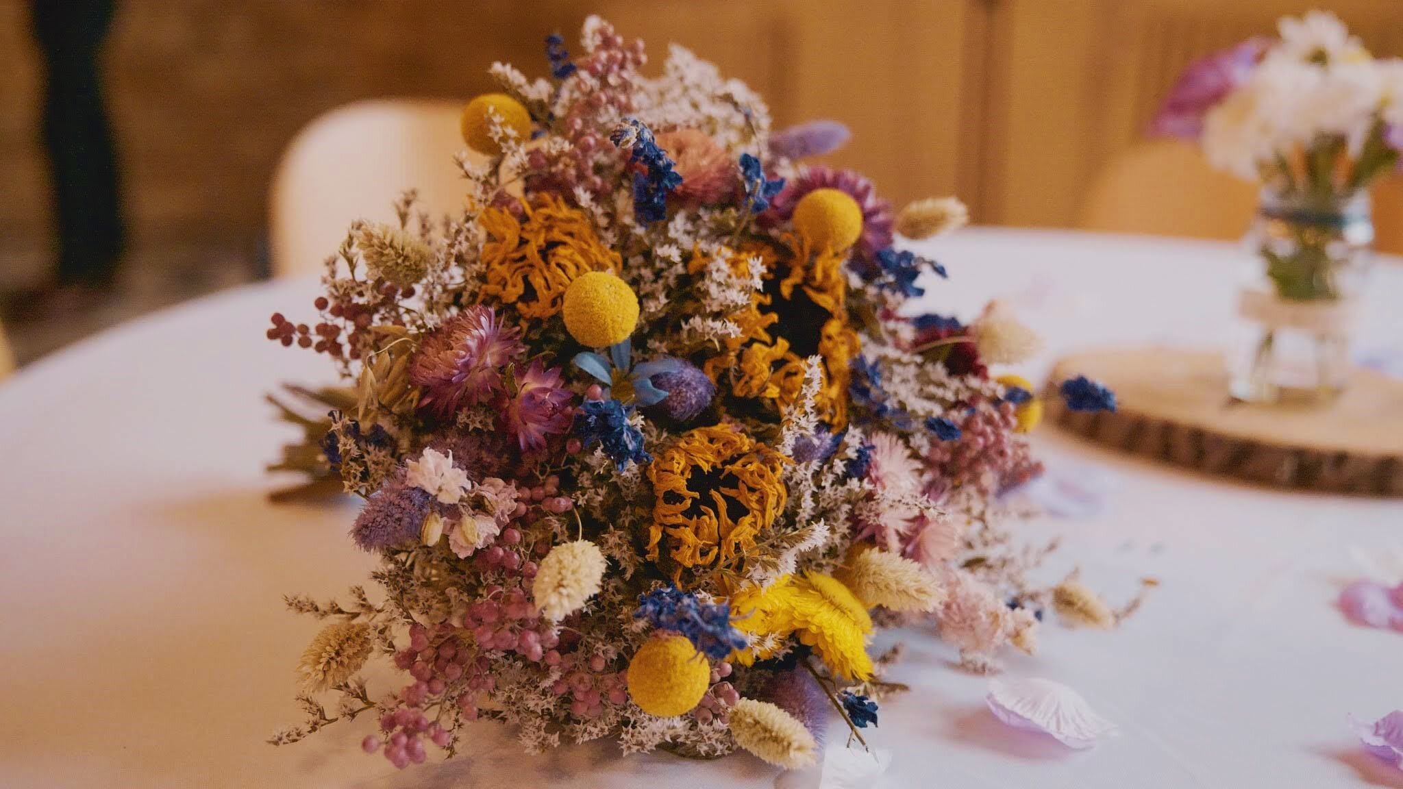 Natural Dried Flowers Bouquet Floral Crafts for Home Wedding Party Decor Gift 