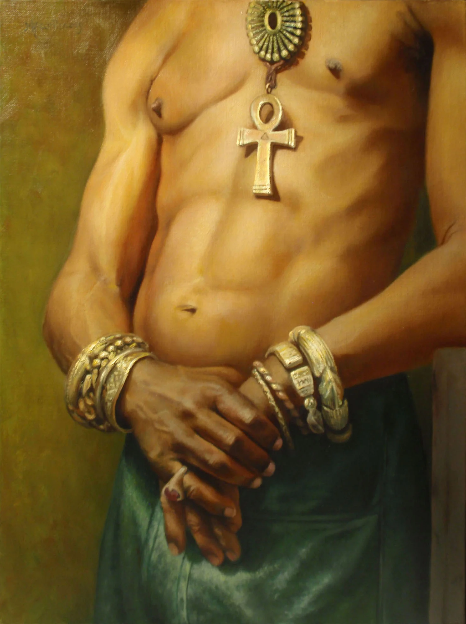 "Bling Man" Oil 16"x 12" 