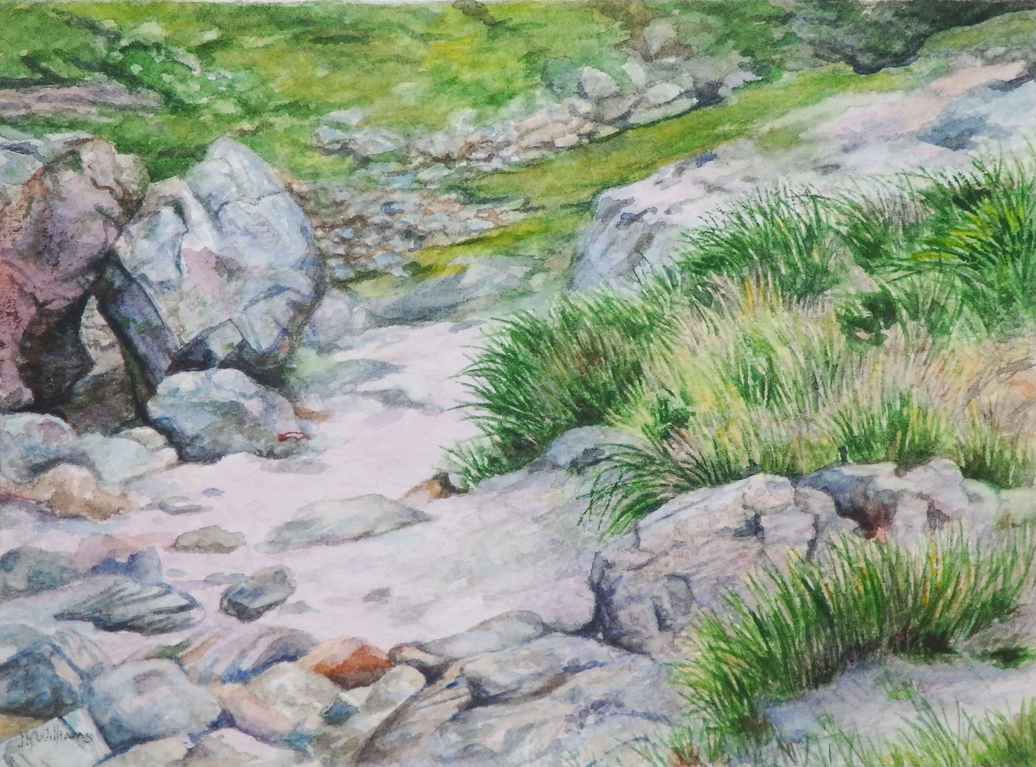 Near a Sutherland Beach" x Watercolor