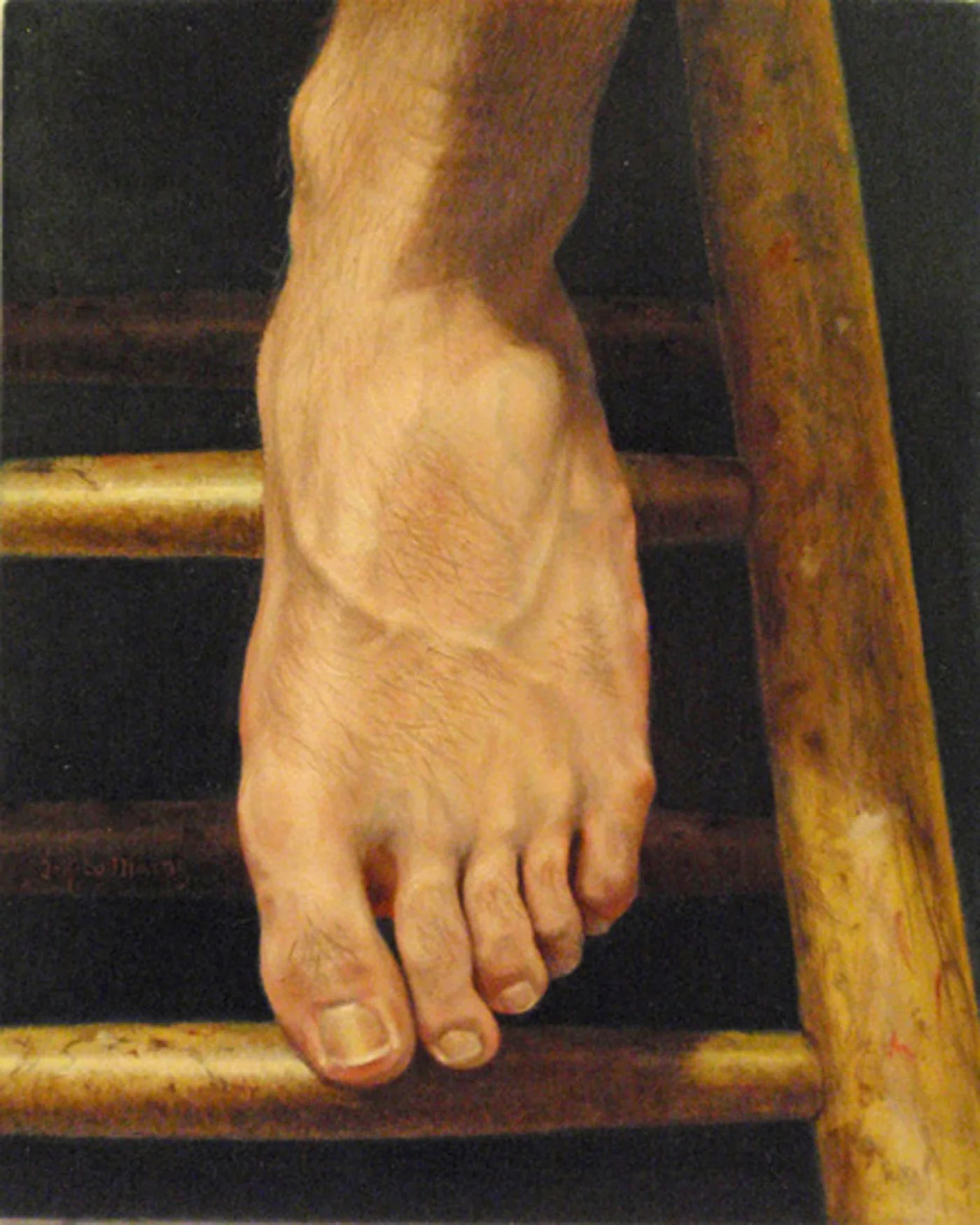 "Tom's Foot" Oil 10"x 8"