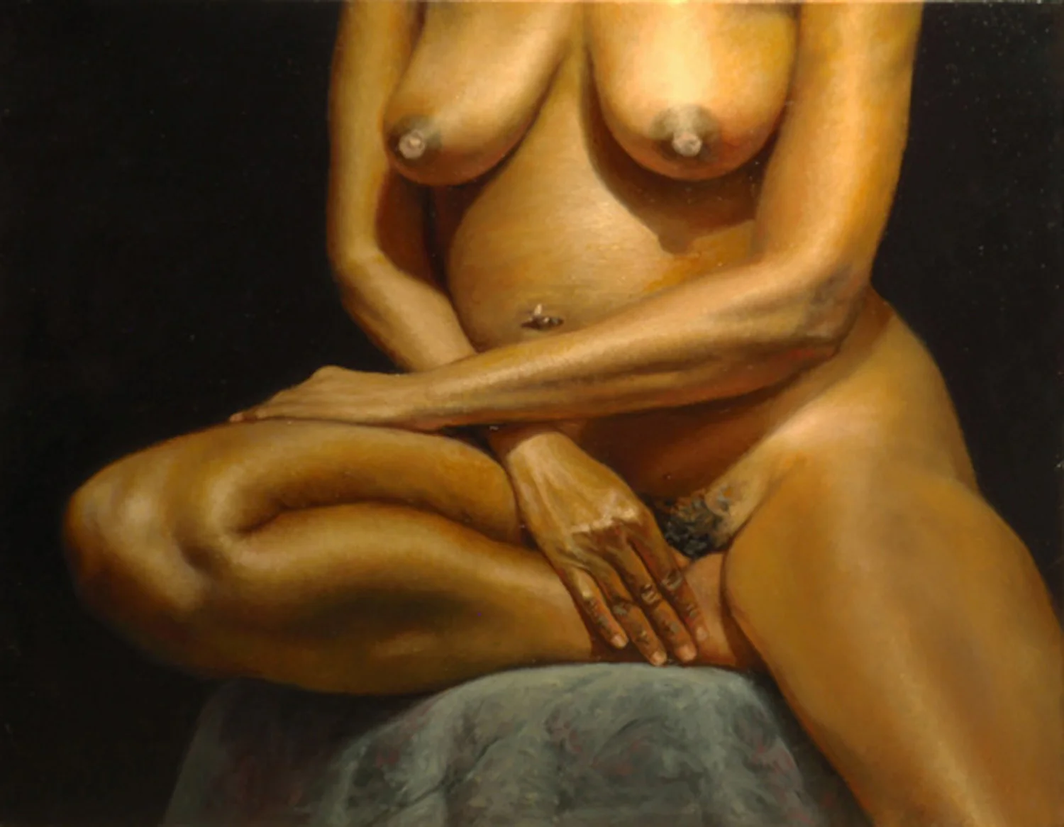 "The Navel Ring" Oil 8"x 10"