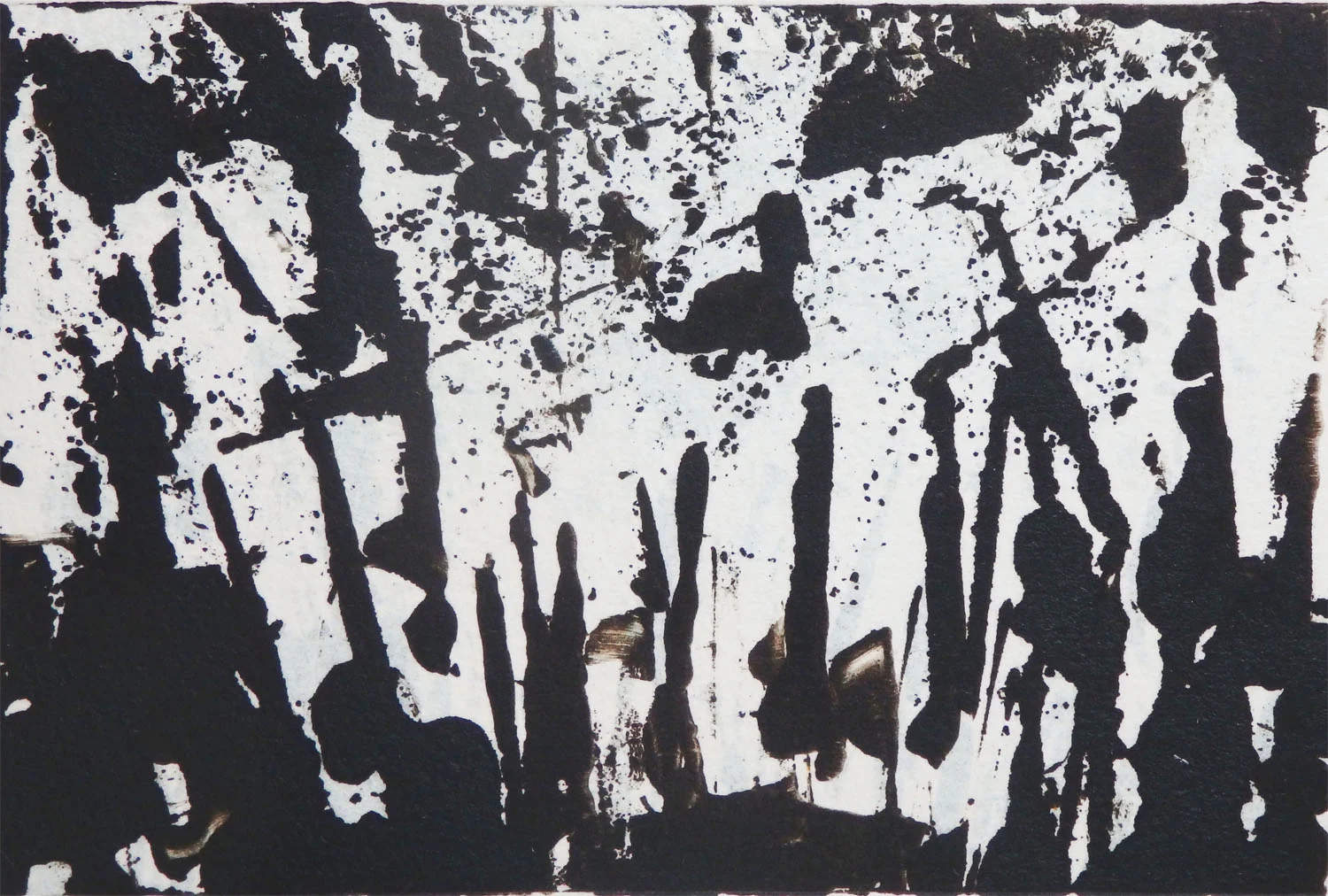 "Duck Hunting" Monotype 3 5/8"x 5 1/2"