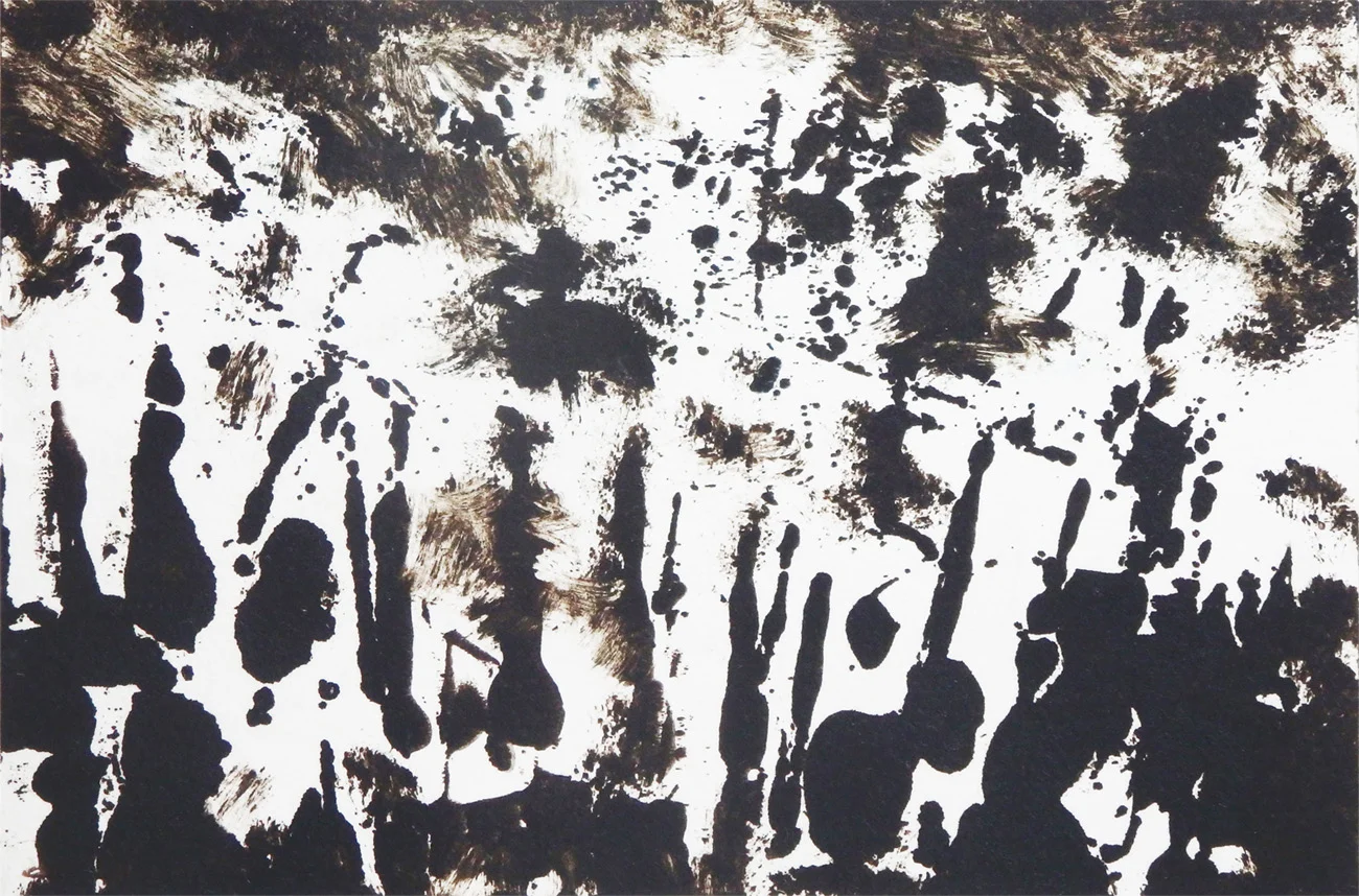 "Wildfire" Monotype 3 15/16" x 6"