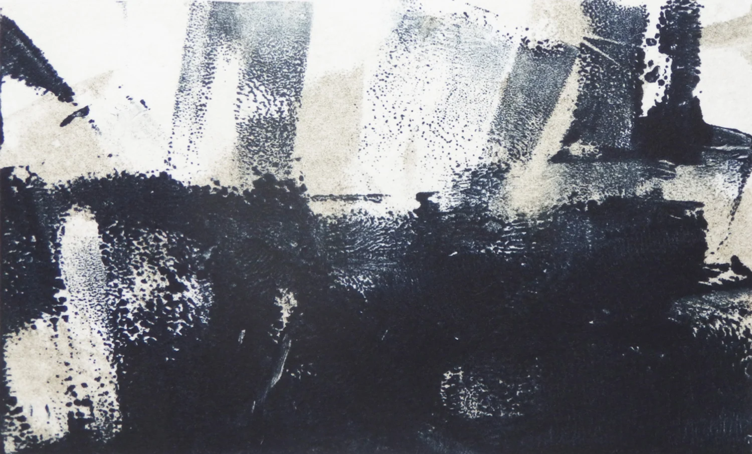 "Manhattan Tragedy" Monotype 2 7/8" x 4 7/8"
