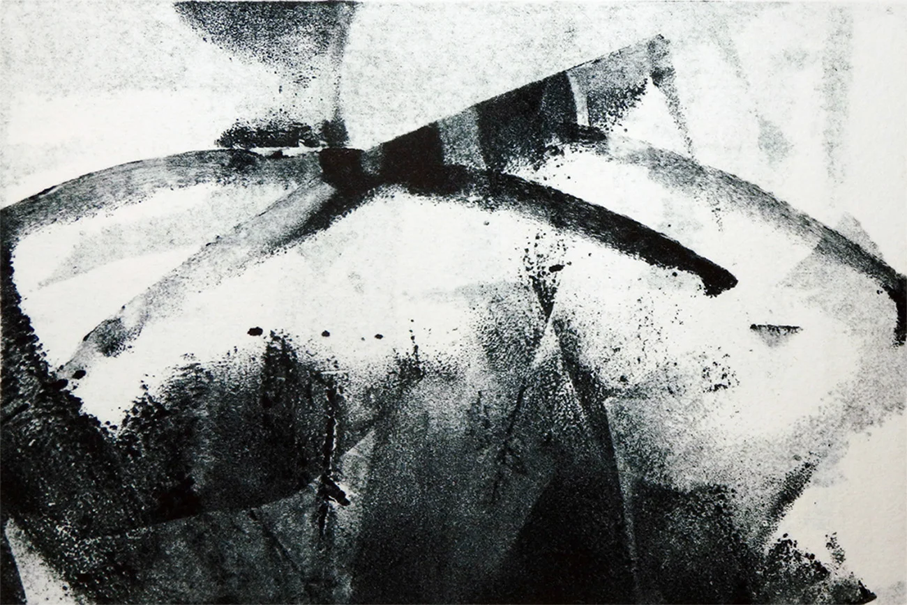 "Lily Pond" Monotype 3 7/8" x 6"