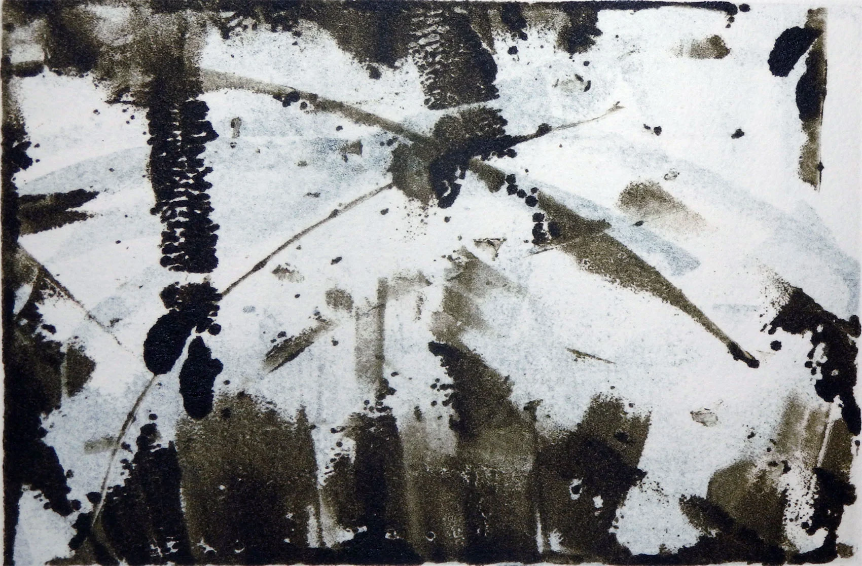 "At the Pond" Monotype 3 7/8" x 5 7/8"