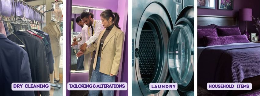 dry cleaning, alterations, laundry and household cleaning