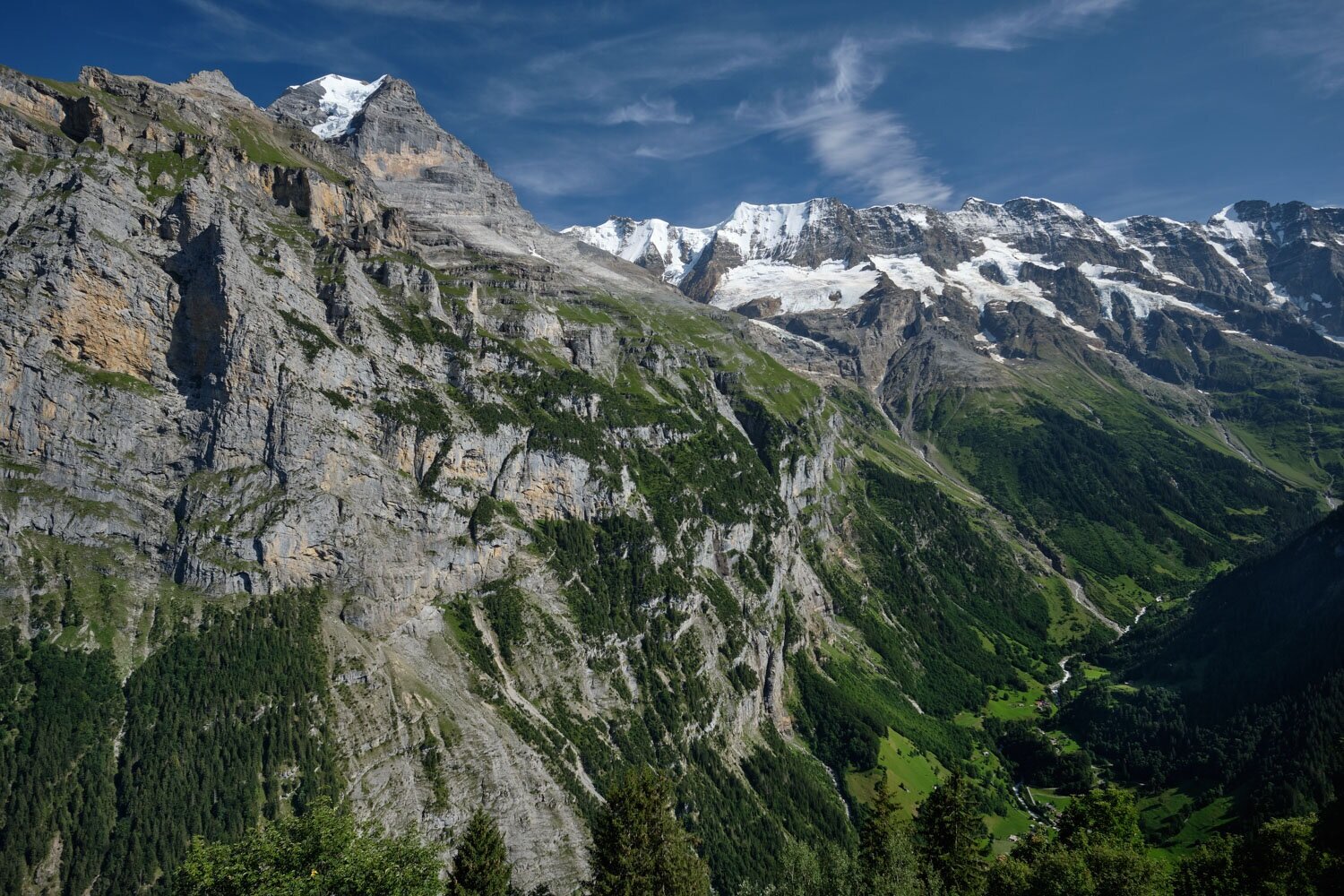 Upper Lauterbrunnen valley from Mürren