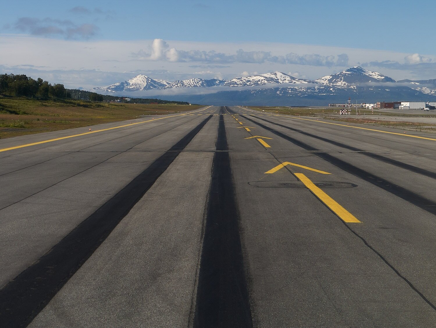 Departing Tromsø airport, Norway