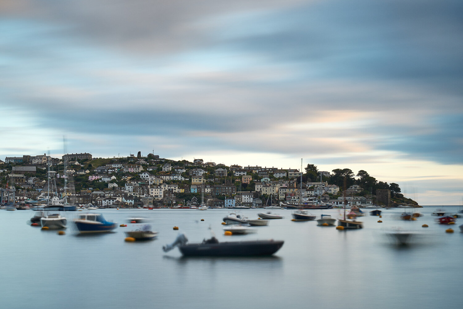 Polruan from Fowey, Cornwall, England