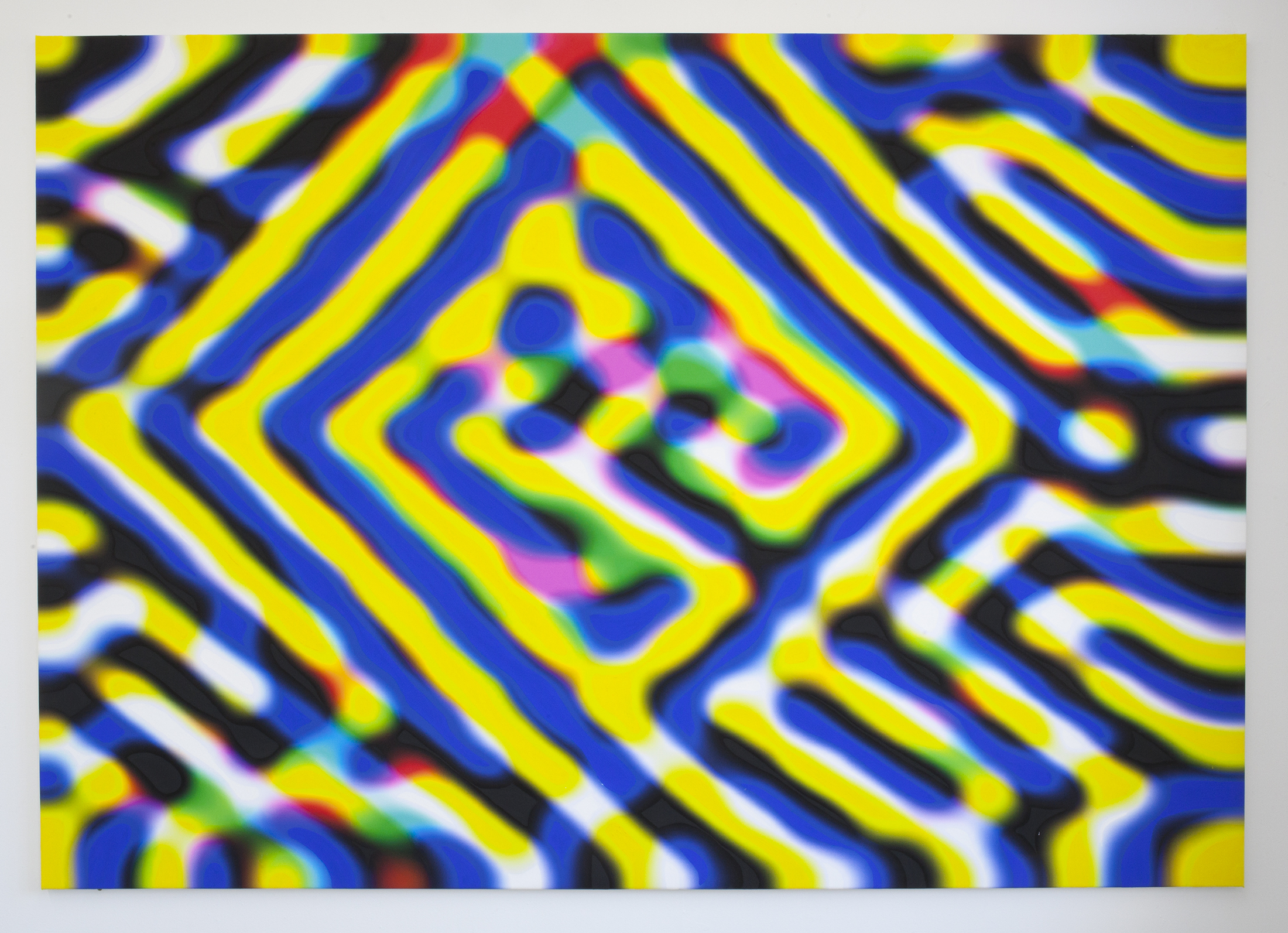 Monitored, 140 x 200, inkjet print, pigment, kasein.