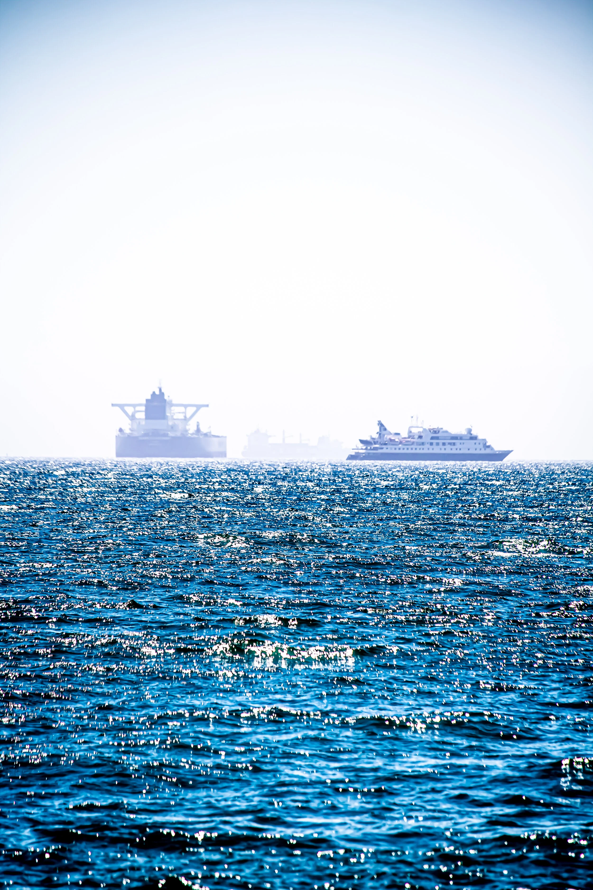 Seal Beach Cargo Ship Portrait