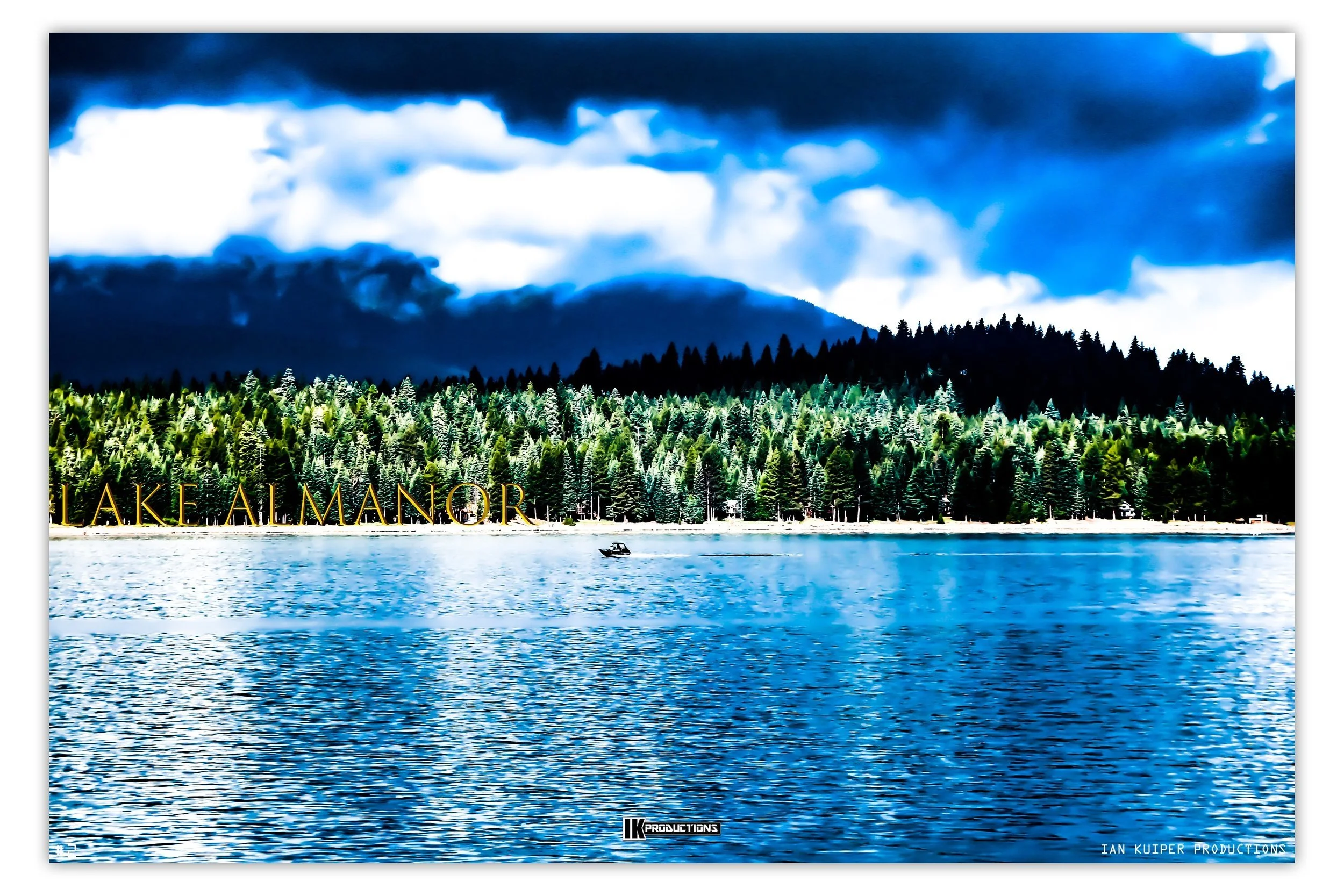 Fishing Boat At Lake Almanor
