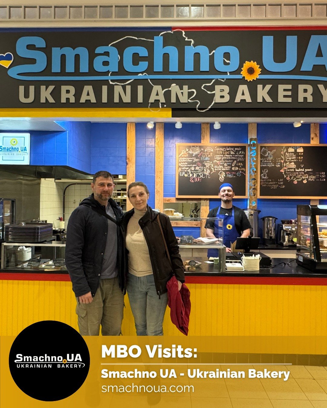 MBO Visits: Smachno Bakery 🥐

We had the loveliest visit to Smachno, owned by Liliya Nikishina and Mykolai Honcharenko &mdash; a cozy spot serving up authentic Ukrainian baked goods made from the heart.

Their Napoleon custard cake was next-level de