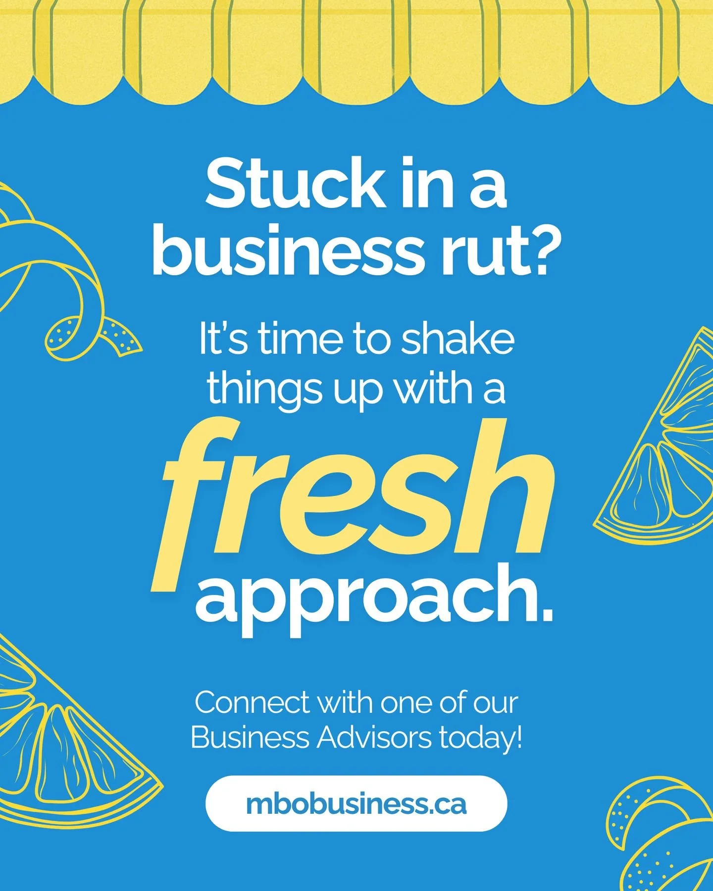 Sometimes, all it takes is a fresh perspective! 🍋

Whether you're just getting started or looking to grow, our Business Advisors are here to help with expert advice, lending, and training to support your next step.

Connect with us:
📍 Suite 401, 15