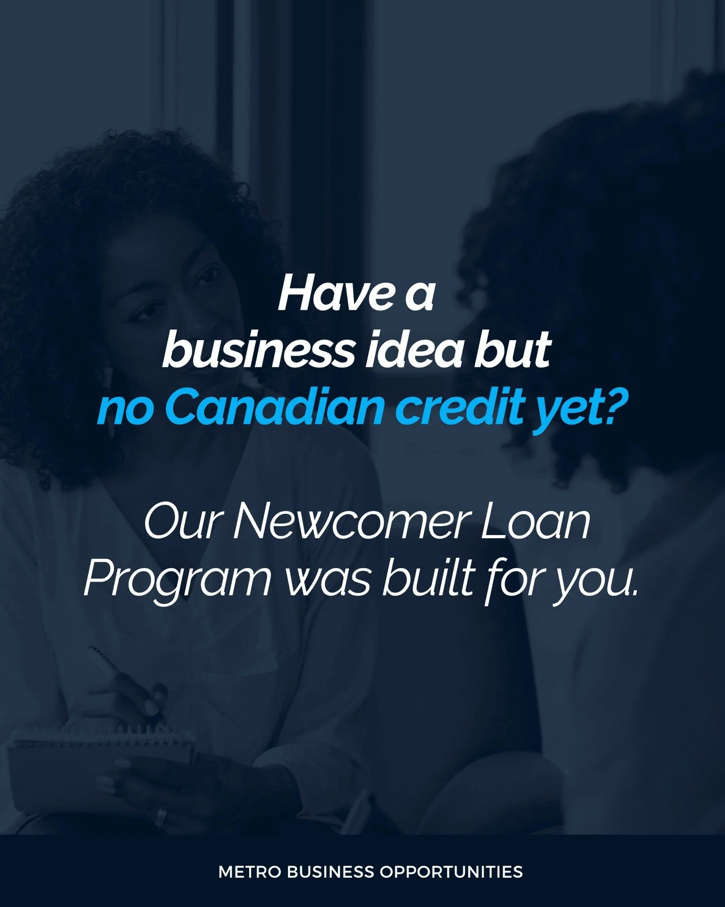 Our Newcomer Loan Program helps entrepreneurs without credit history or PR status access up to $20,000 in funding, plus training and support along the way🌱

Your idea is worth building. Let&rsquo;s make it happen! 💪

📍 Suite 401, 151 Crosbie Road,